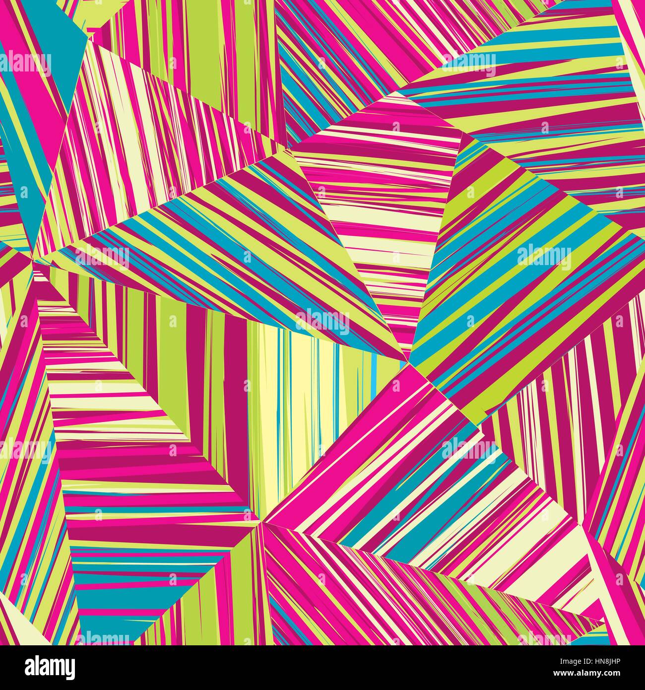 Abstrakte Linie Geometrische Nahtlose Muster Im Angesagten 60er Jahre Stoff Stil Hand Gezeichnet Fliesen Hintergrund Stock Vektorgrafik Alamy