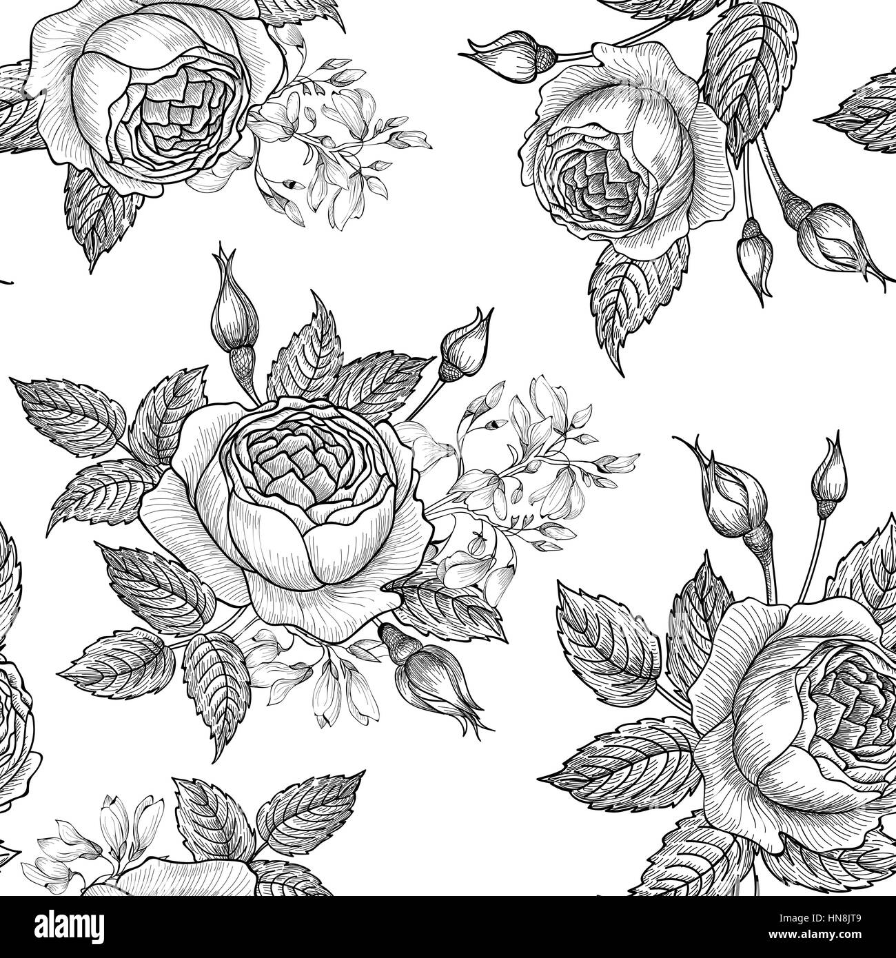 Florale nahtlose Muster. Blume Hintergrund. floralen nahtlose Textur mit Blumen. Stock Vektor