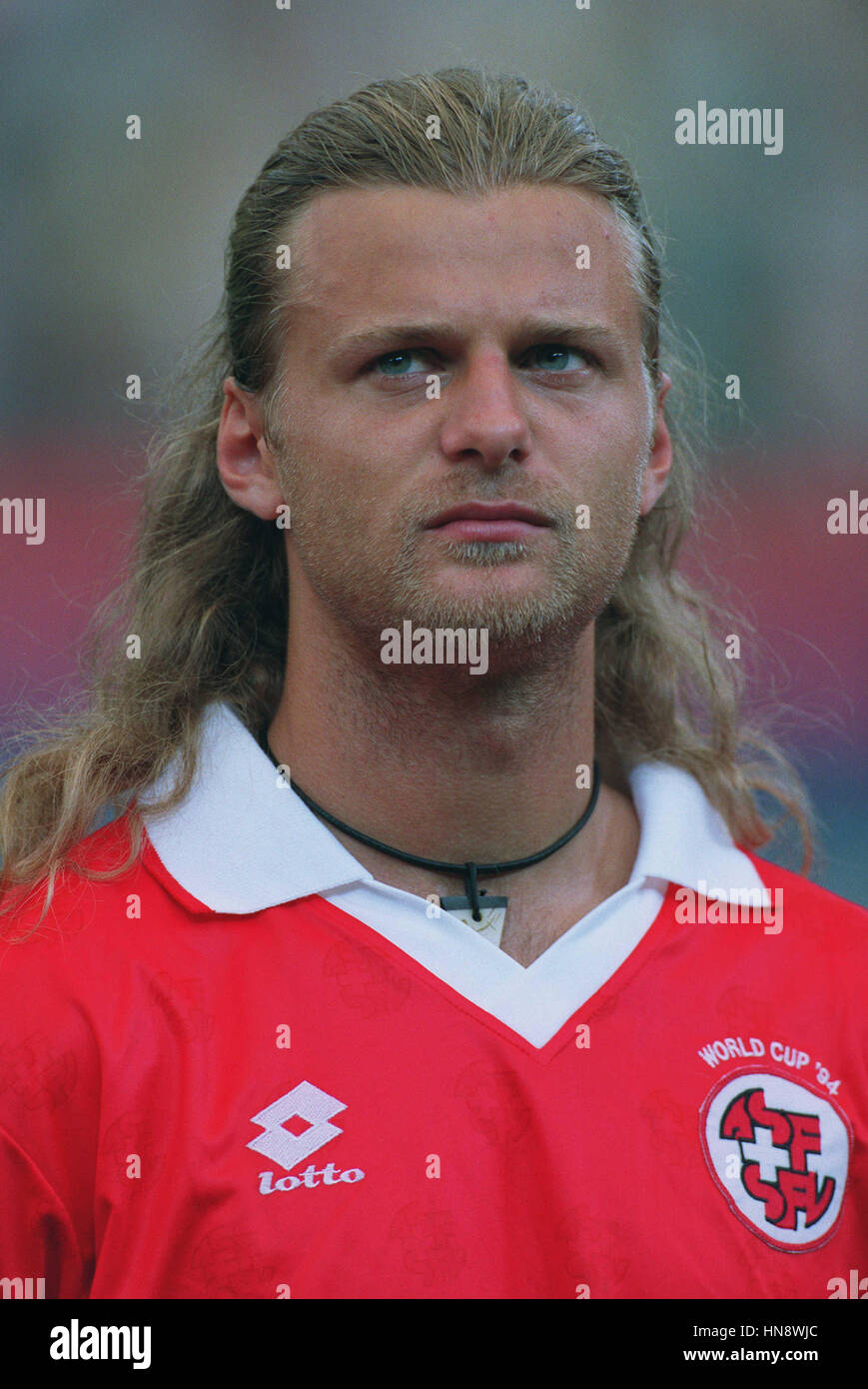 ALAIN SUTTER Schweiz & FC BAYERN München FC 11. August 1994 Stockfotografie  - Alamy