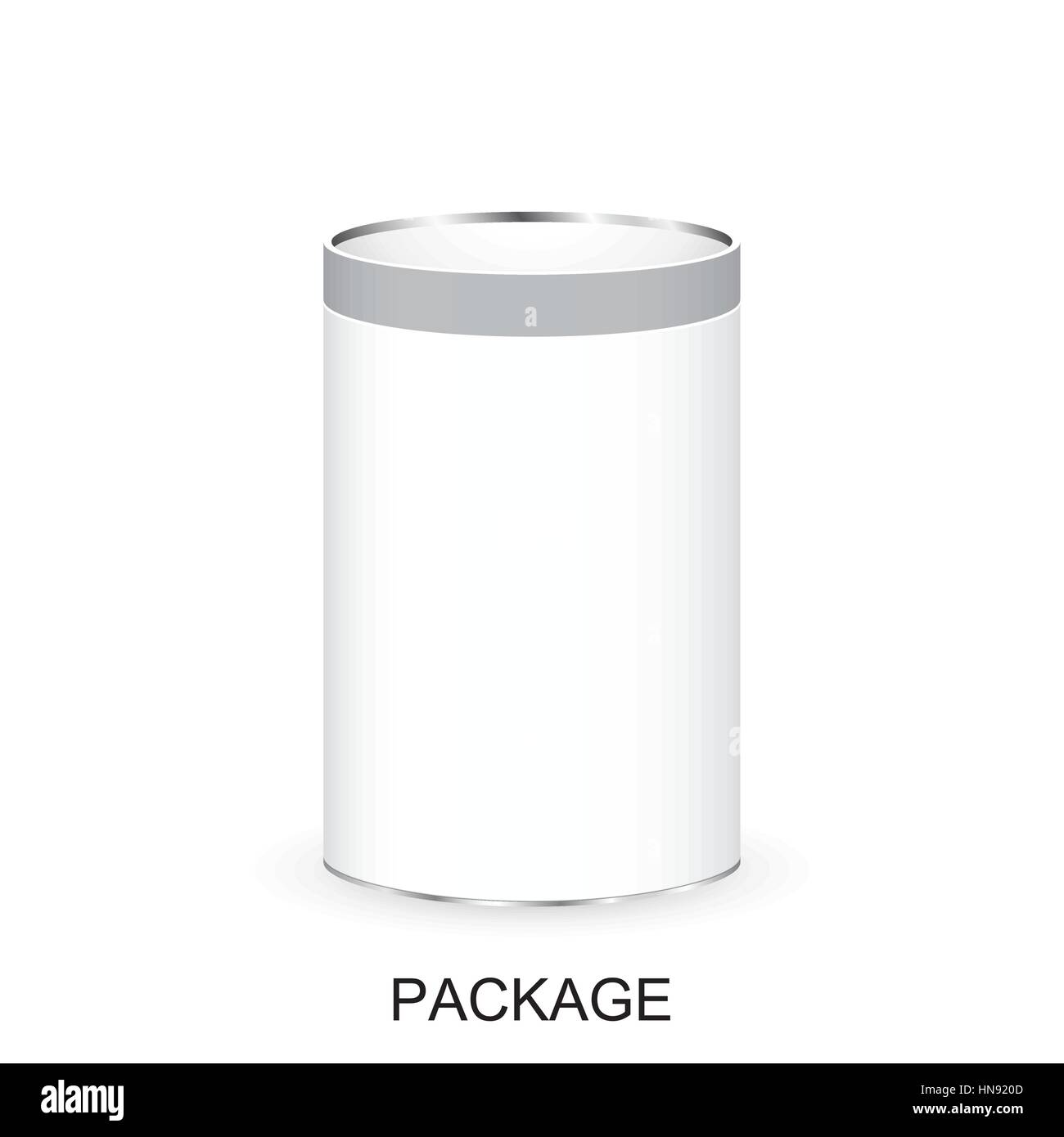 Realistische White Paket Bank. Für Kaffee Tee, Medizin-Paket und andere Produkte. Einfach zu bedienen. Vektor-Illustration isoliert auf weißem Hintergrund. Stock Vektor