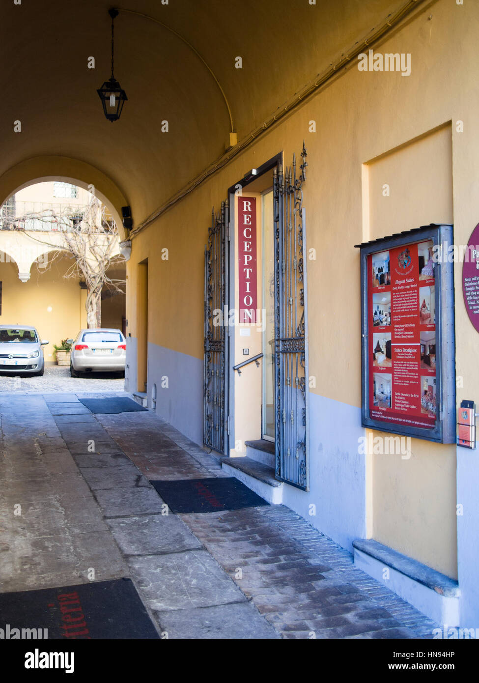 Palazzo Dalla Rosa Prati Bar und Bett & Frühstück Stockfoto