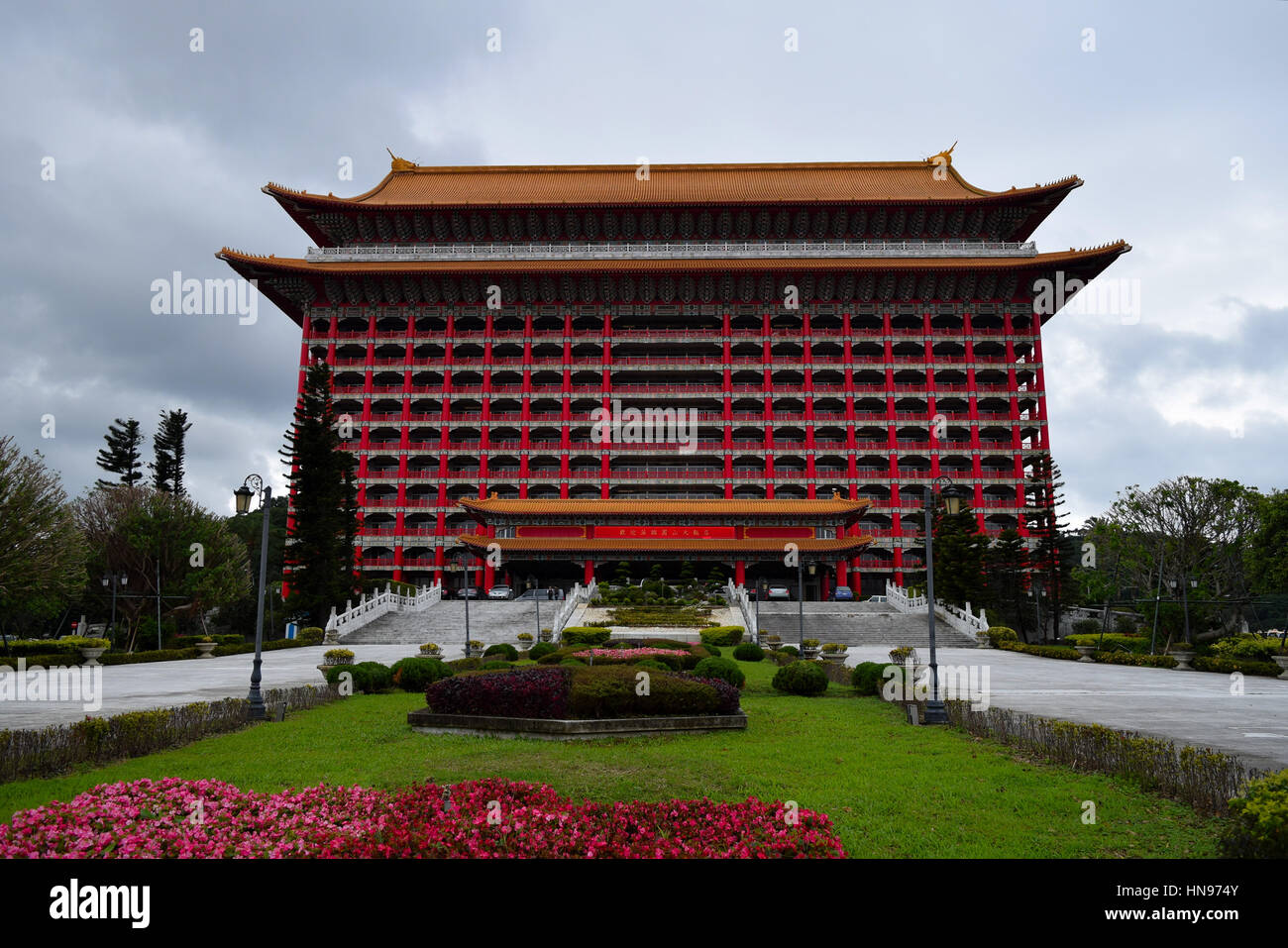 Äußere des Grand Hotels in Taipeh Stockfoto