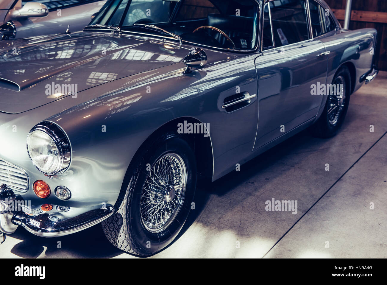 Vintage Retro-Transportwagen. Stockfoto