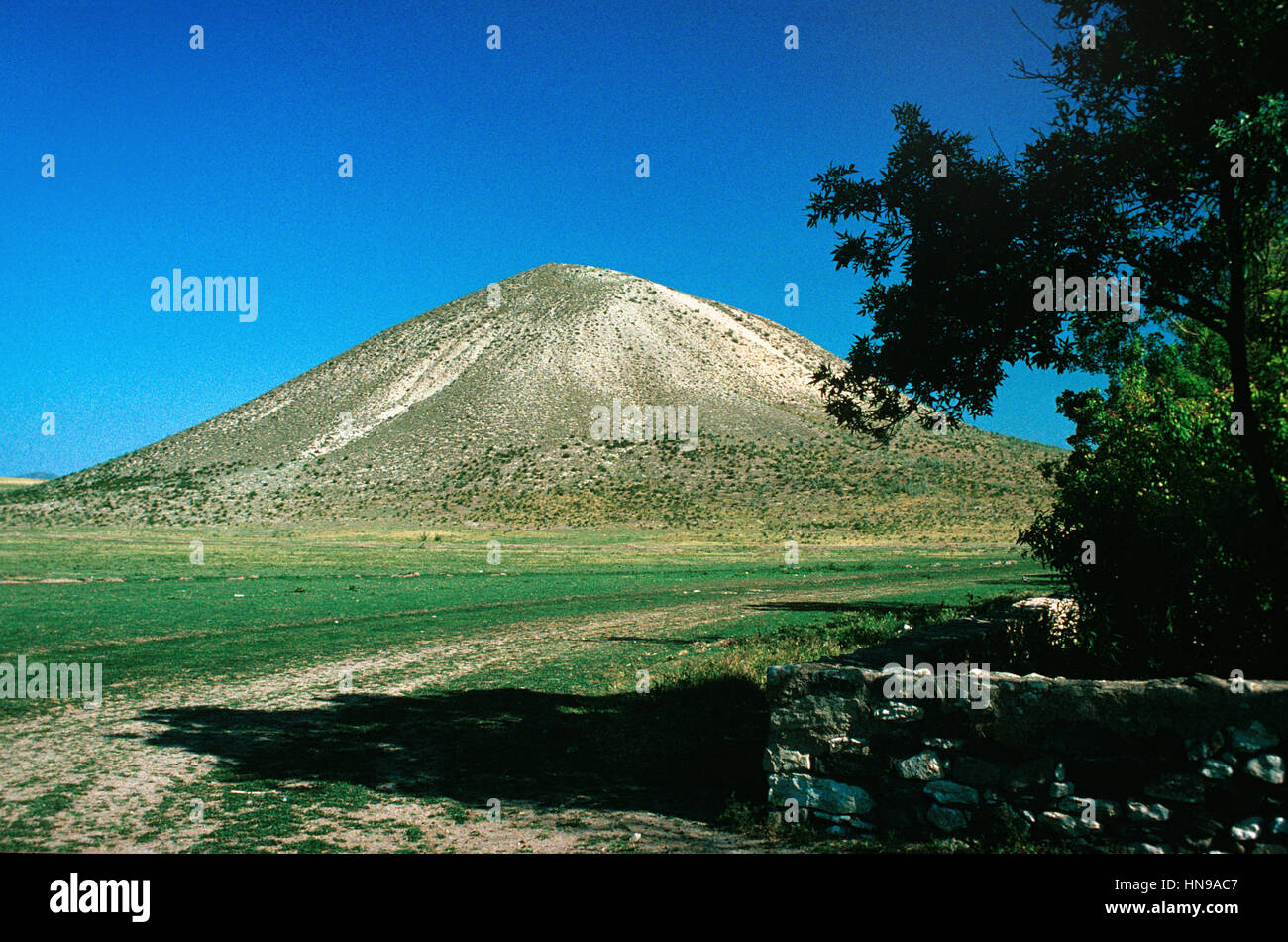 König Midas Tumulus oder Grabhügel bei Gordion oder Gordion Yassihüyük Phrygien Türkei Stockfoto