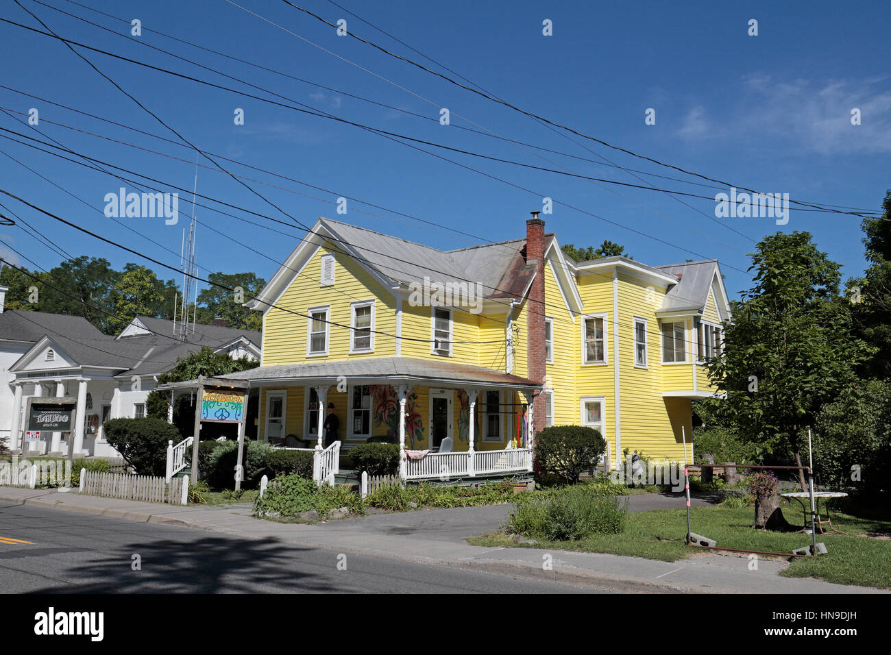 Spindelstocks in Woodstock, Ulster County, New York, Vereinigte Staaten von Amerika. Stockfoto