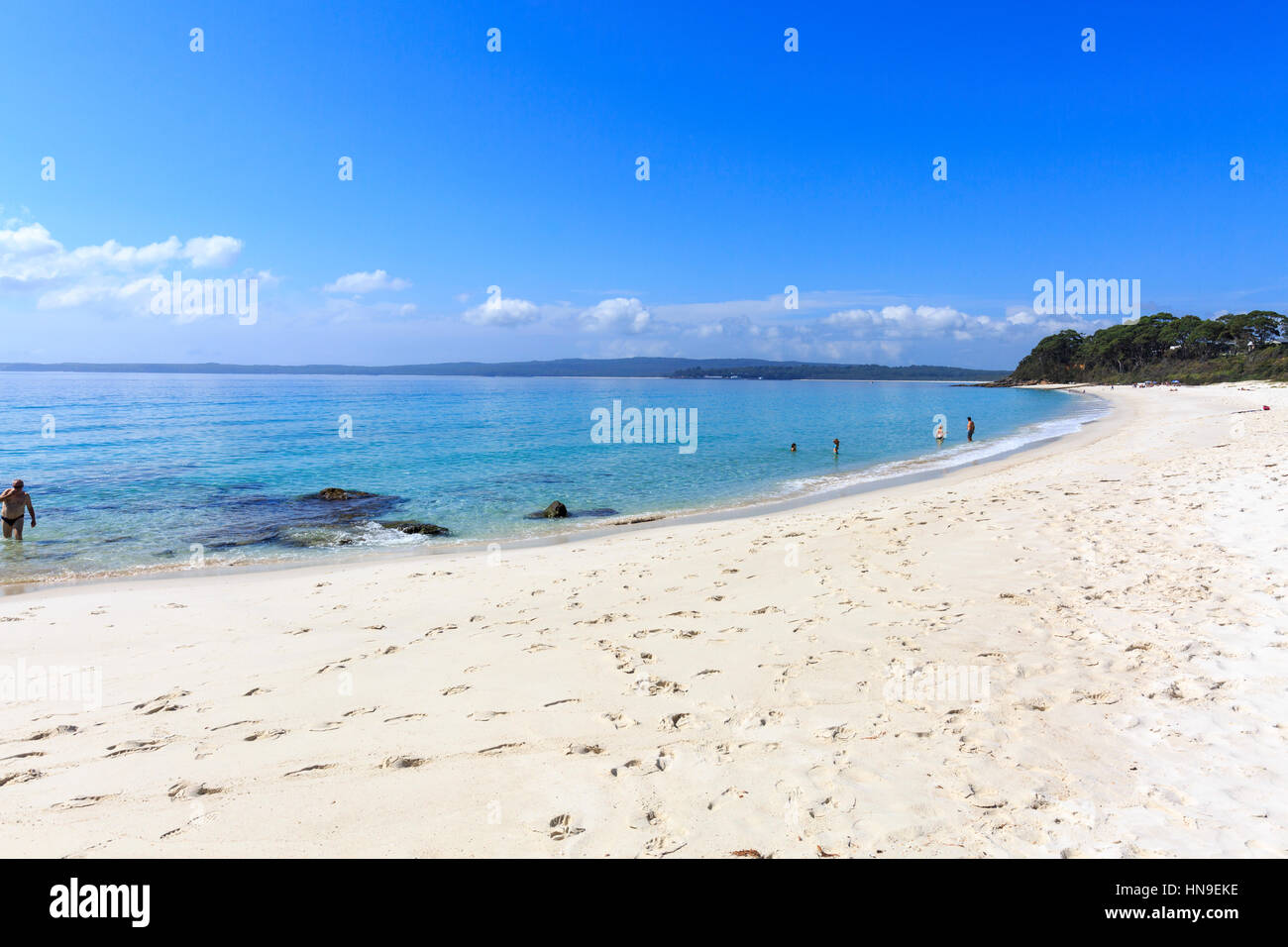 Chinamans Strand in der Jervis Bay an der Südküste von new South Wales, Australien Stockfoto