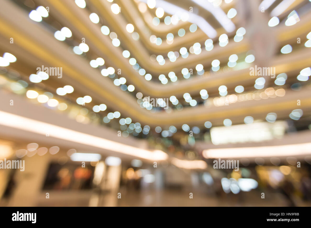 Verschwommene Einkaufszentrum Hintergründe Stockfoto