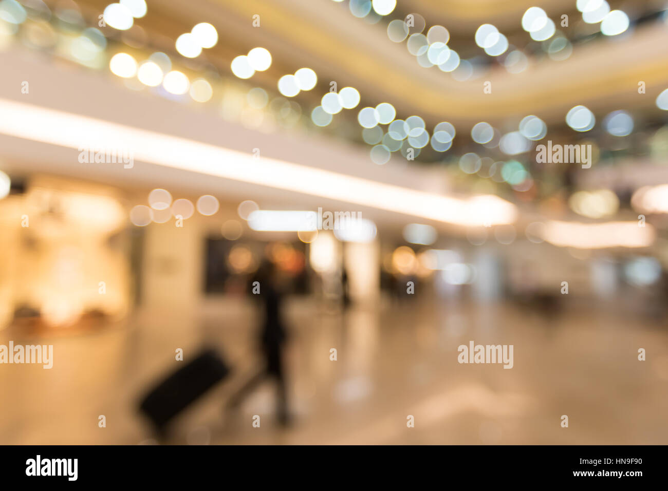 Verschwommene Einkaufszentrum Hintergründe Stockfoto