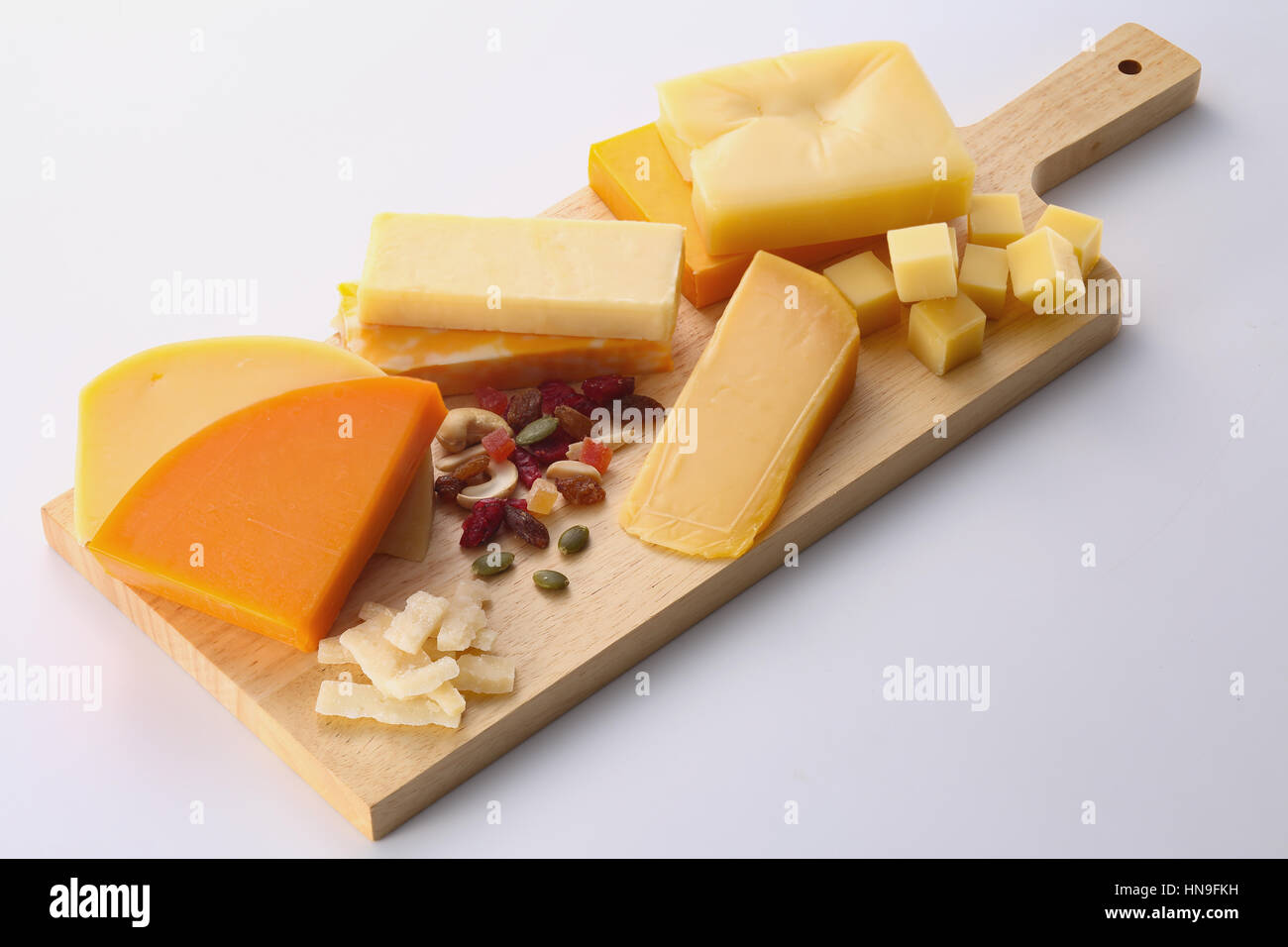 Verschiedene Käse Stockfoto