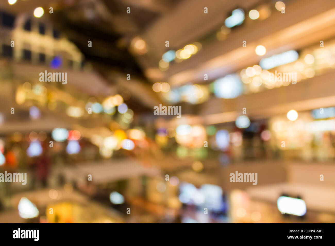 Verschwommene Einkaufszentrum Hintergründe Stockfoto