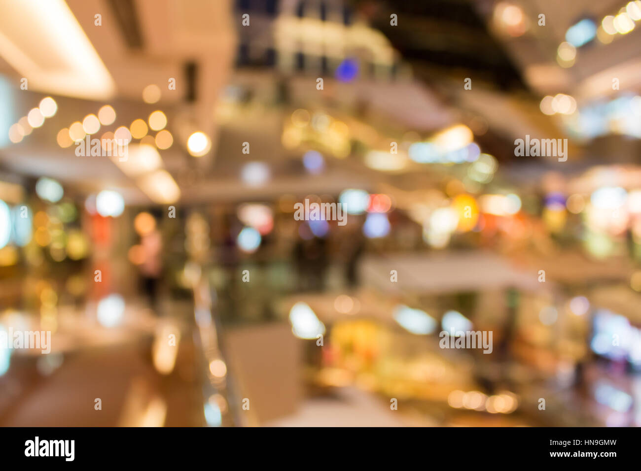 Verschwommene Einkaufszentrum Hintergründe Stockfoto