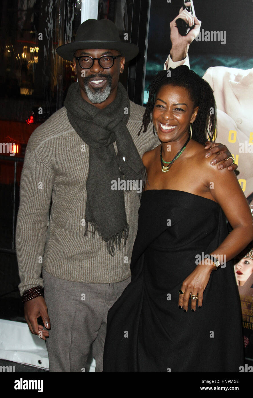 Leben durch Nacht Weltpremiere im TCL Chinese Theater Featuring statt: Isaiah Washington, Jenisa Garland wo: Los Angeles, California, Vereinigte Staaten von Amerika bei: 10. Januar 2017 Credit: Adriana M. Barraza/WENN.com Stockfoto