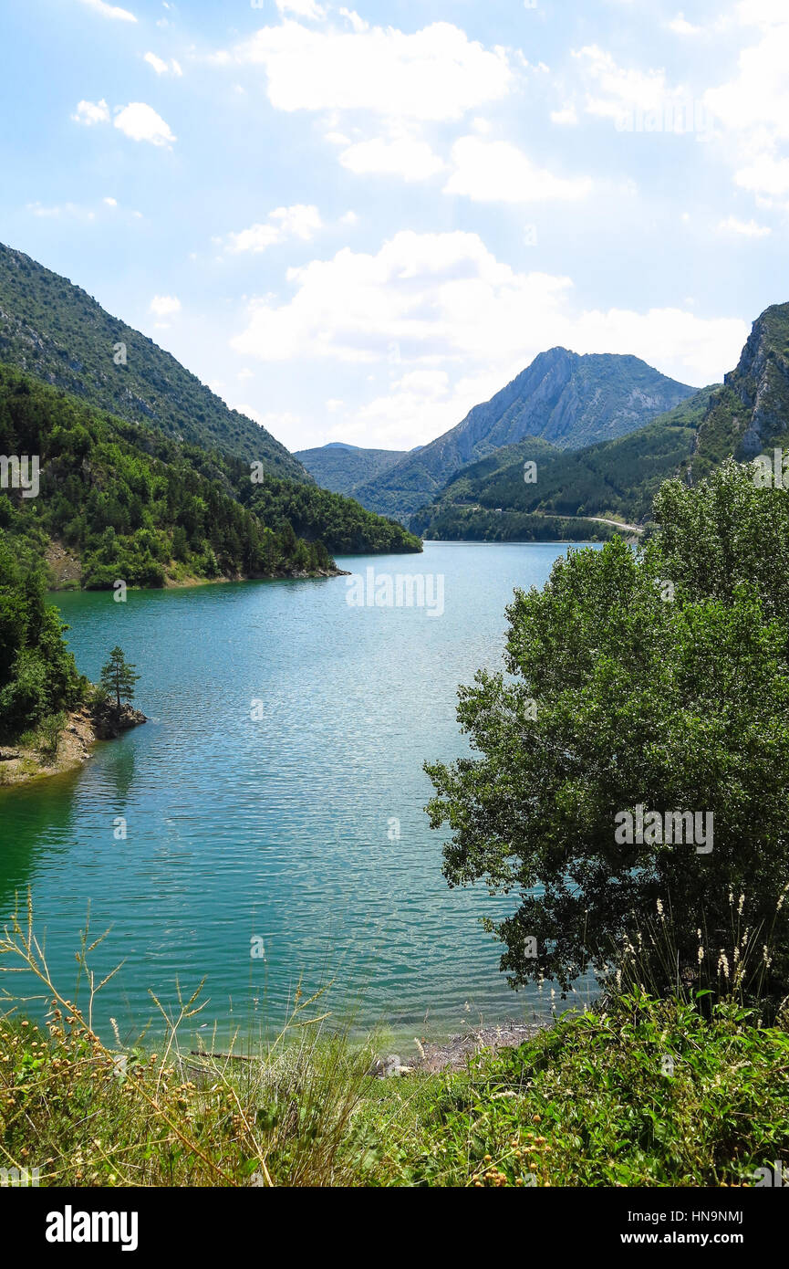 Die Escales Lagune, in der katalanischen Pyrenäen, Spanien Stockfoto
