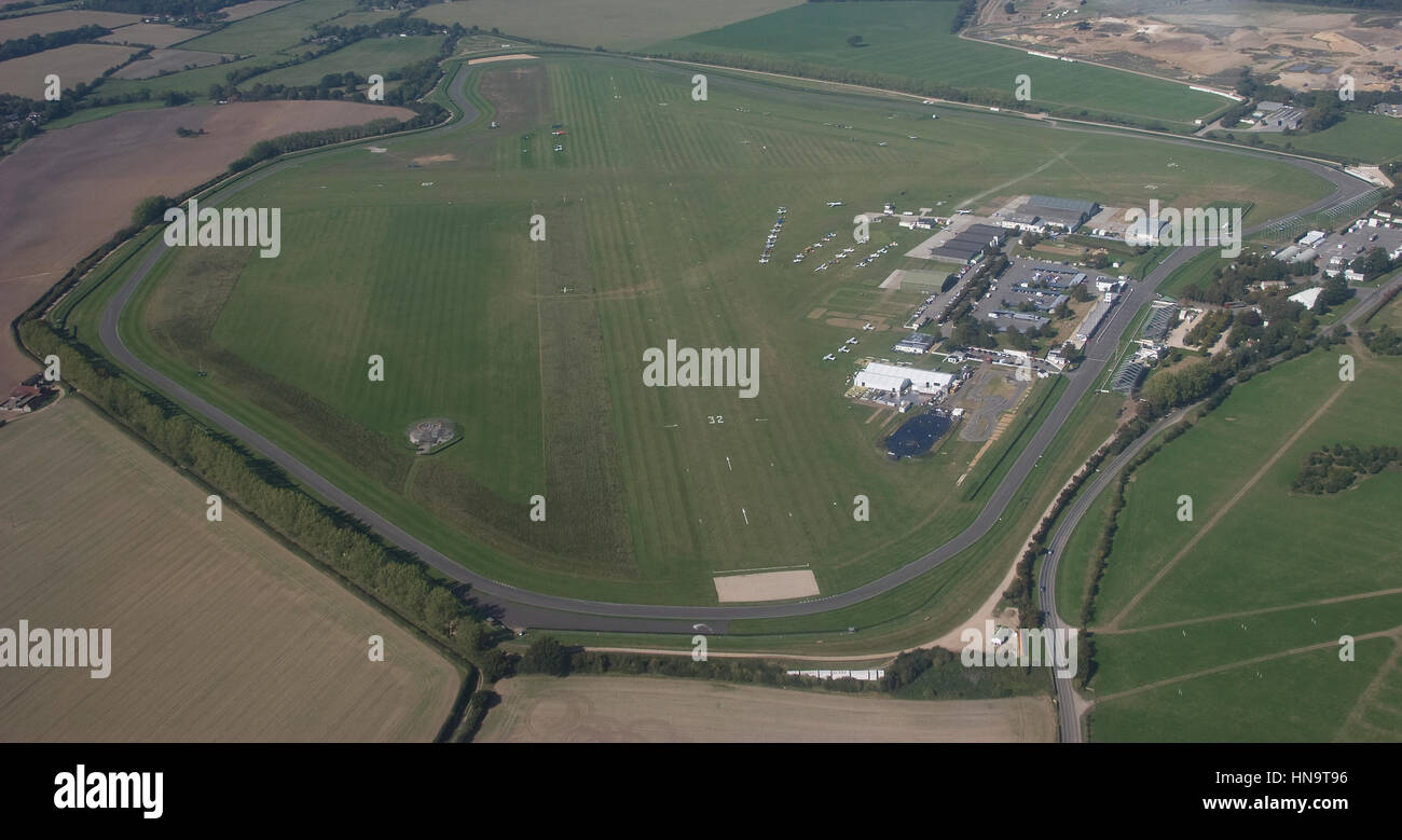 Luftbild von Goodwood Flugplatz und Race Circuit Chichester West Sussex Stockfoto