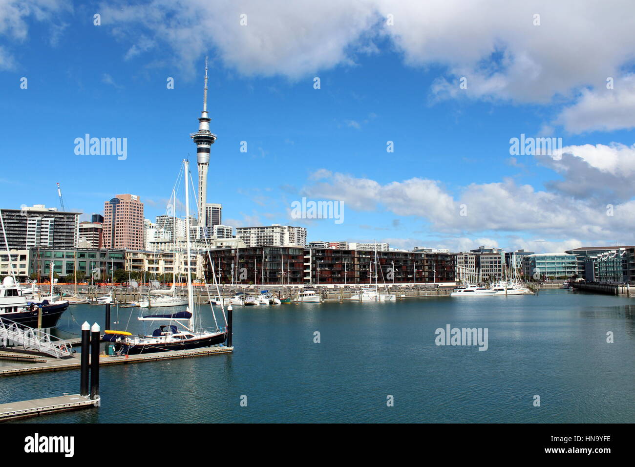 Hafen Auckland New Zealand Stockfoto