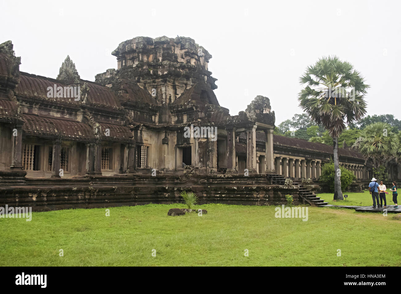 Angkor Wat Tempel Komplex Siem Reap, Kambodscha. Größte religiöse Bauwerk der Welt 162,6 Hektar. UNESCO-Welterbe Stockfoto