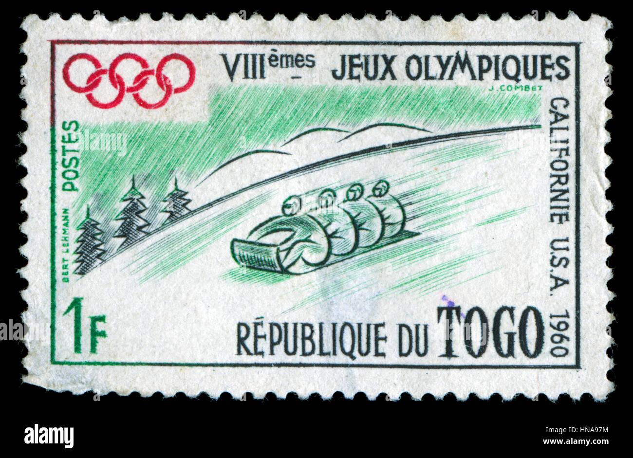 Poststempel Stempel aus Togo im Olympischen Spiele Serie 1960 ausgestellt Stockfoto