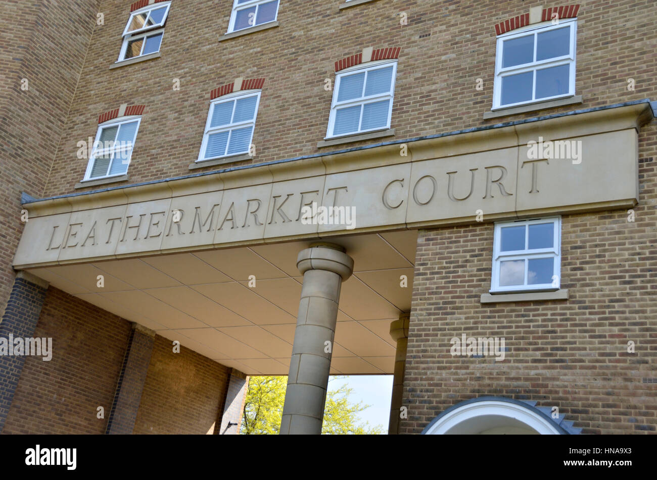 Leathermarket Gericht, Bermondsey, London, SE1, UK Stockfoto