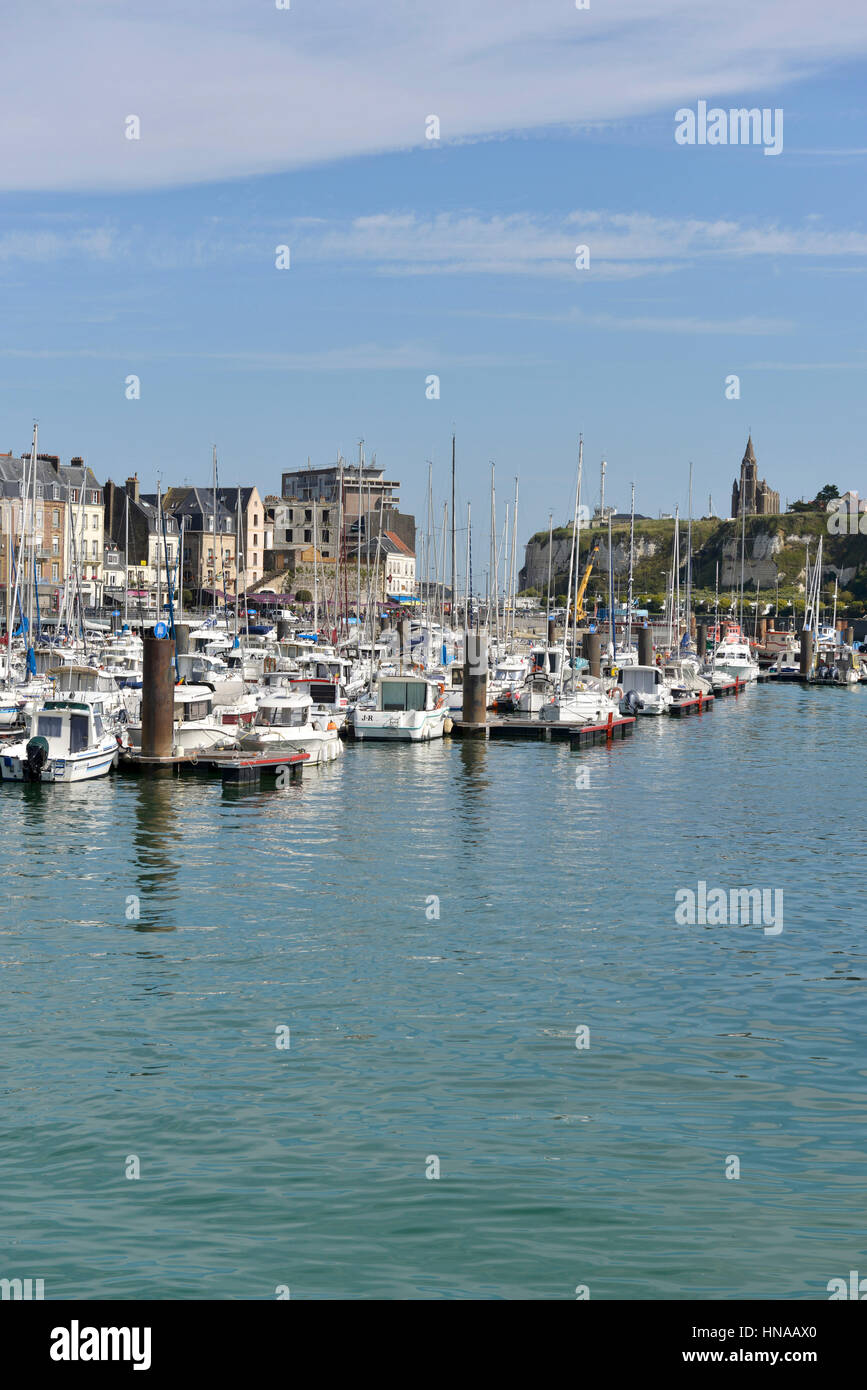 Dieppe (Nordfrankreich): Marina 'Bassin Ango' Stockfoto