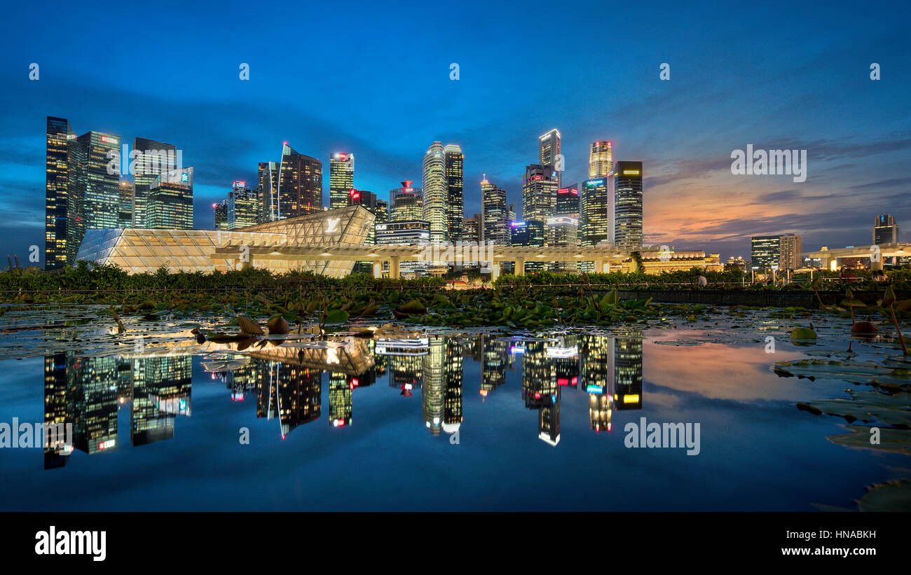 Singapur Stadtbild. Szenen rund um Singapur Stockfoto