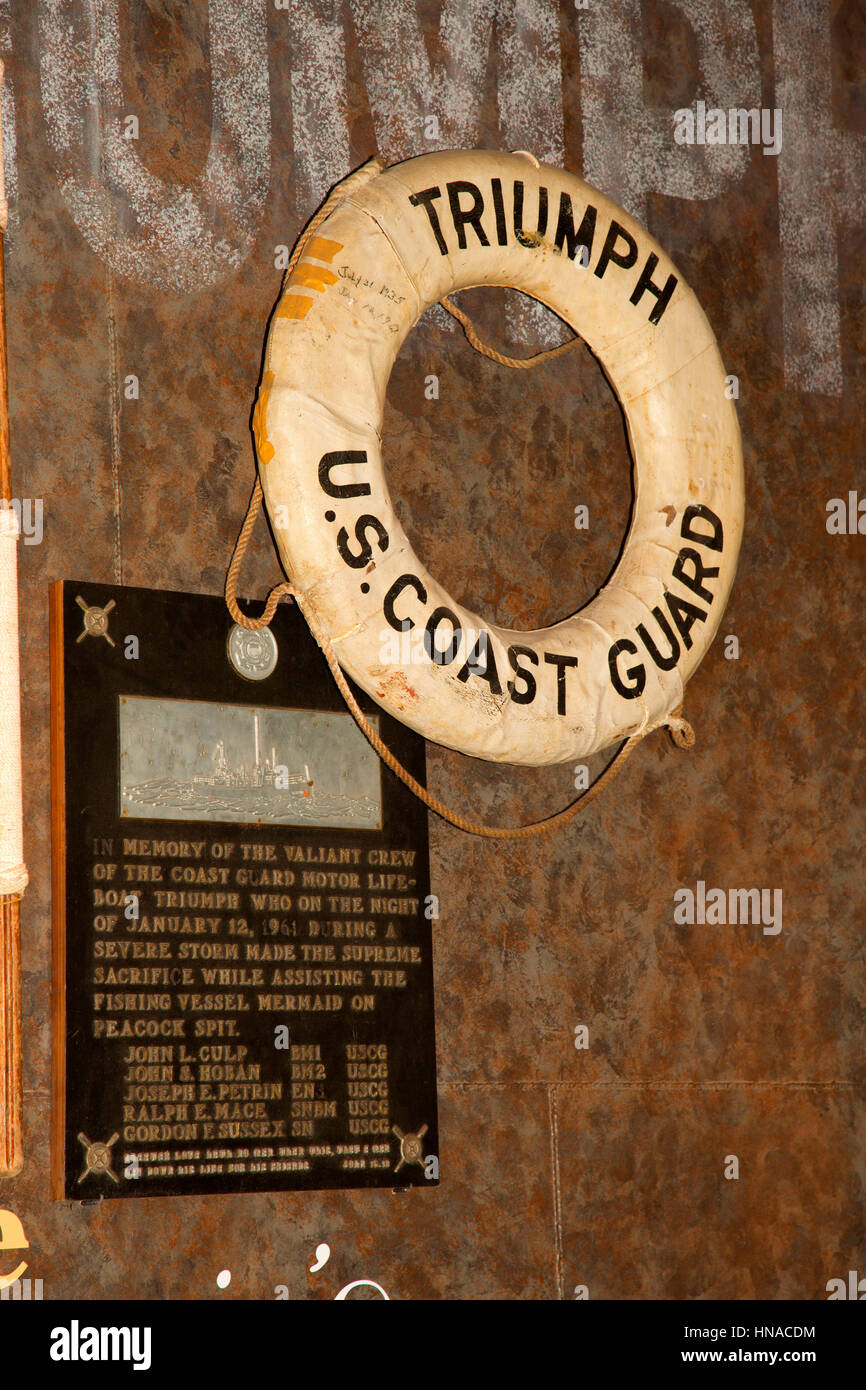 Leben Ring, Columbia River Maritime Museum, Astoria, Oregon Stockfoto