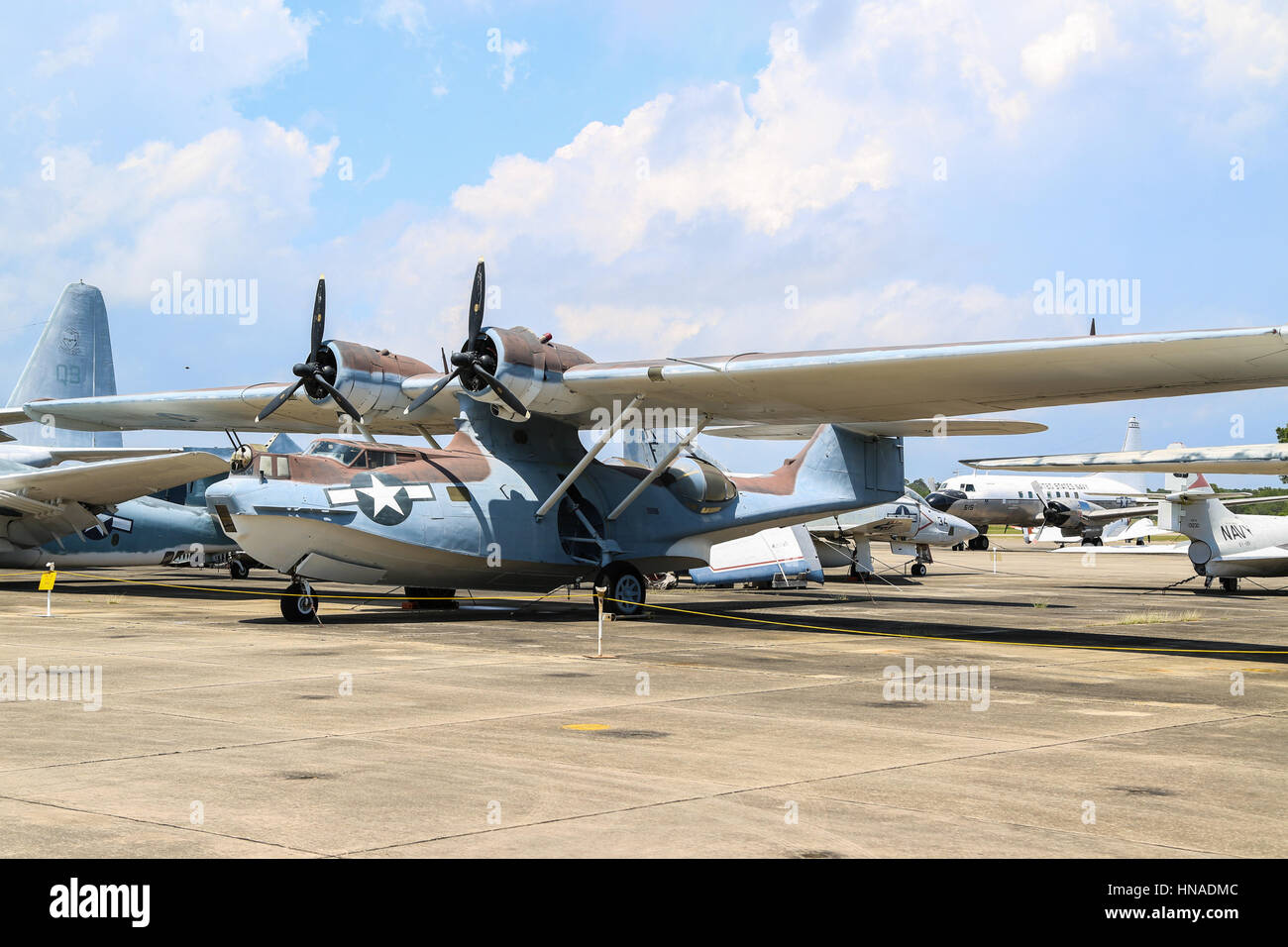 Konsolidierte PBY-5A Catalina Navy Wasserflugzeug Stockfoto