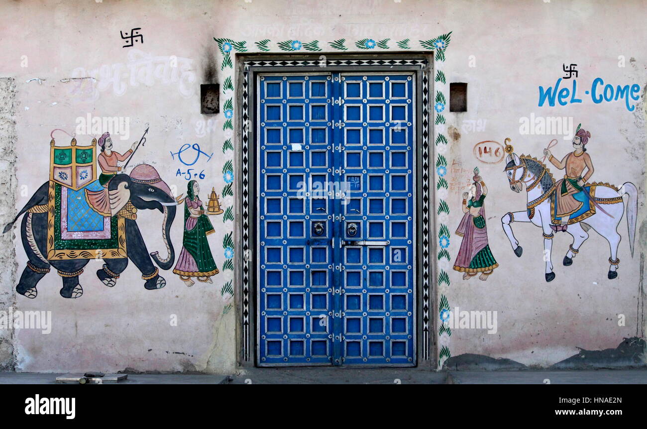 Rajasthan-Kunst Stockfoto