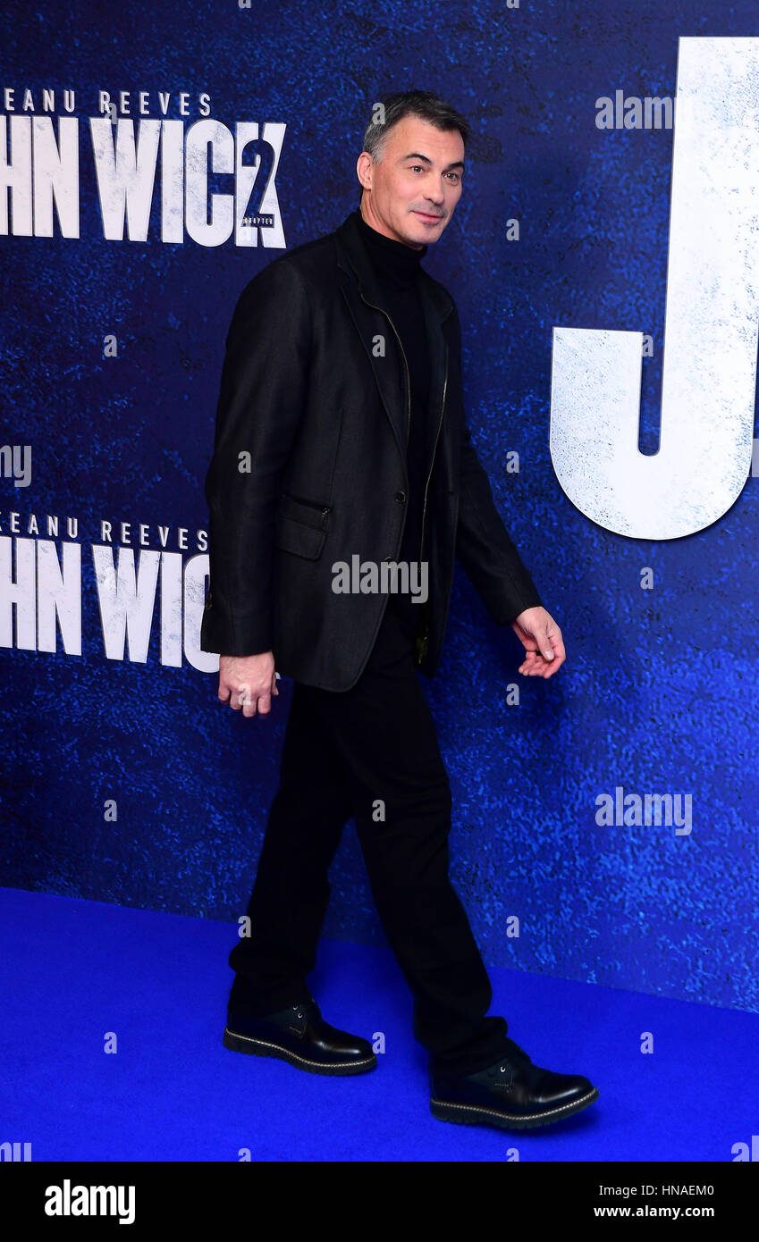 Chad Stahelski Teilnahme an einer Gala-Vorführung von John Wick: Kapitel 2 Vue West End, Leicester Square, London. Stockfoto