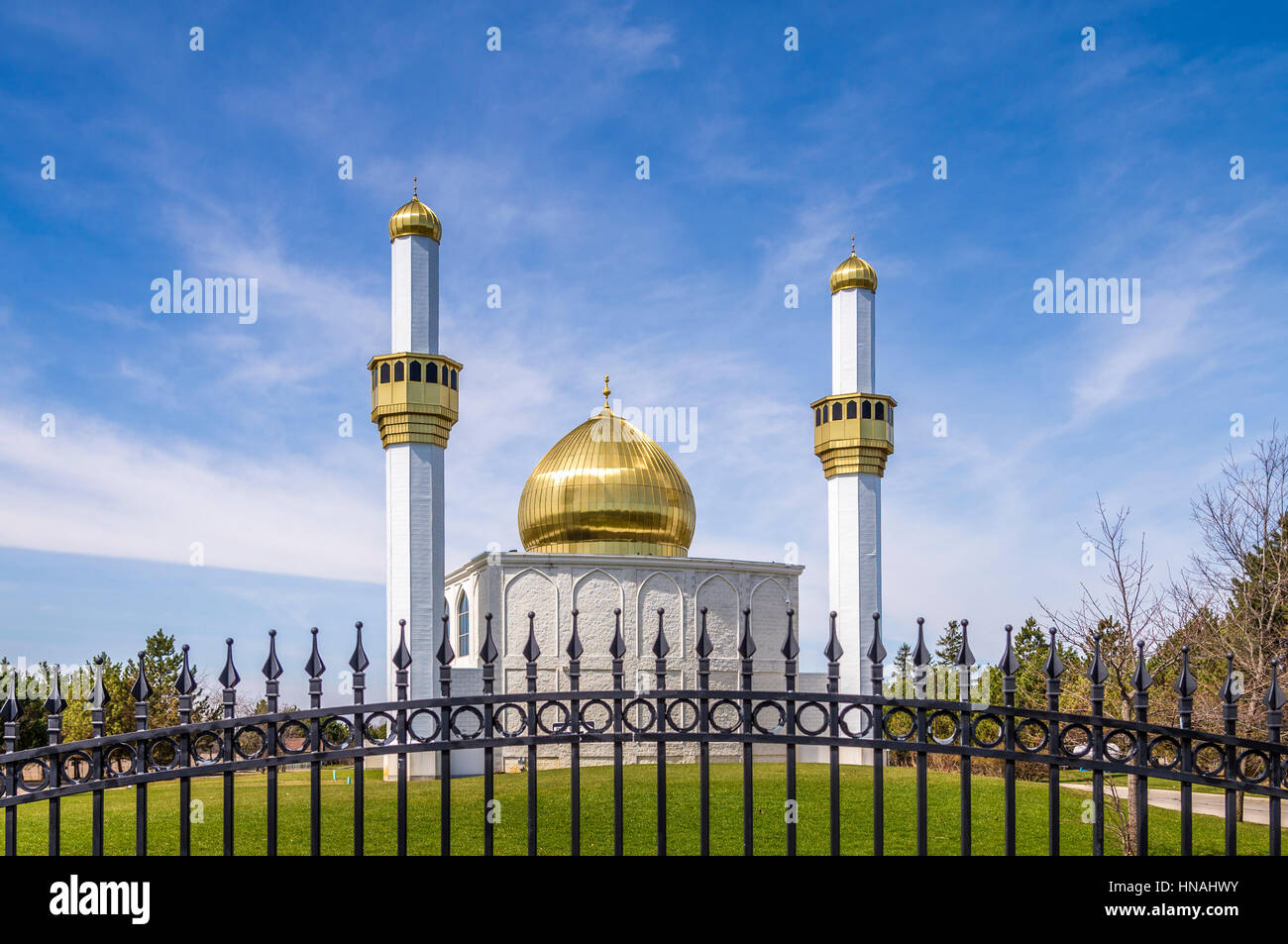 Die Moschee der Al-Hussain-Foundation in Markham Ontario Kanada. Stockfoto