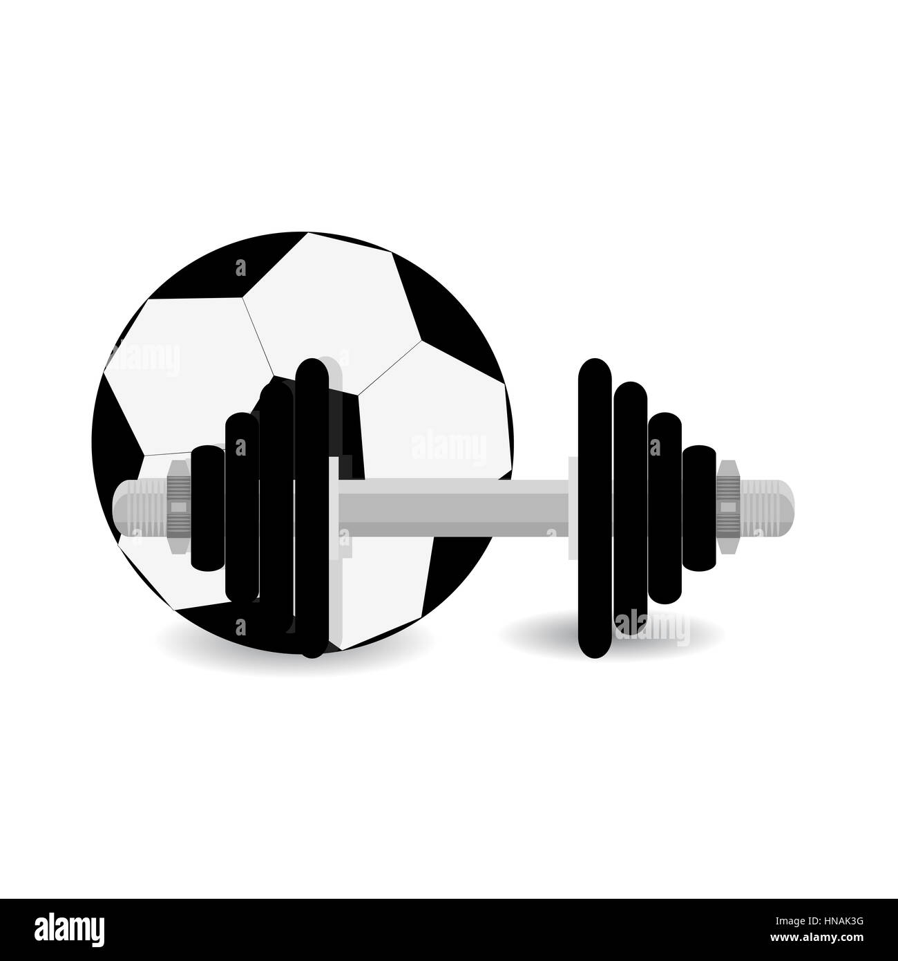 Fußball-Training-Vektor. Fußball Sport und Fitness-Training-illustration Stockfoto