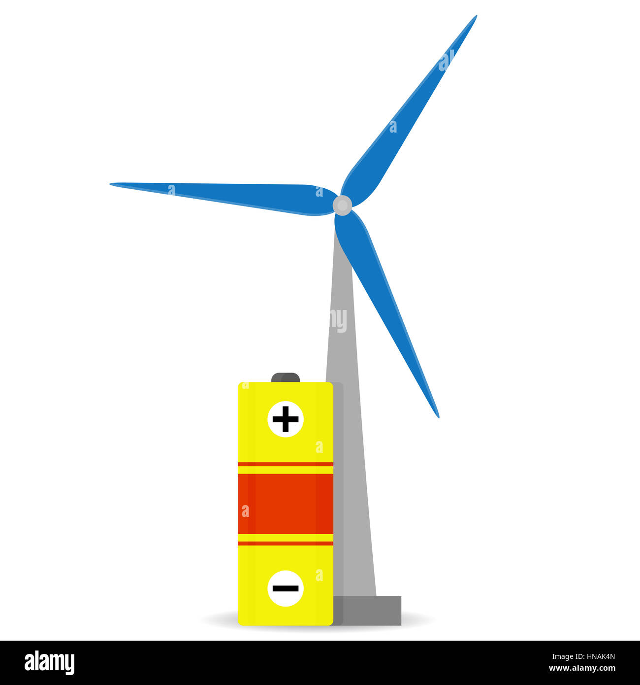 Ansammlung Windenergie. Effizienz Energie, Strom aus Wind Mühle Illustration Vektor Stockfoto