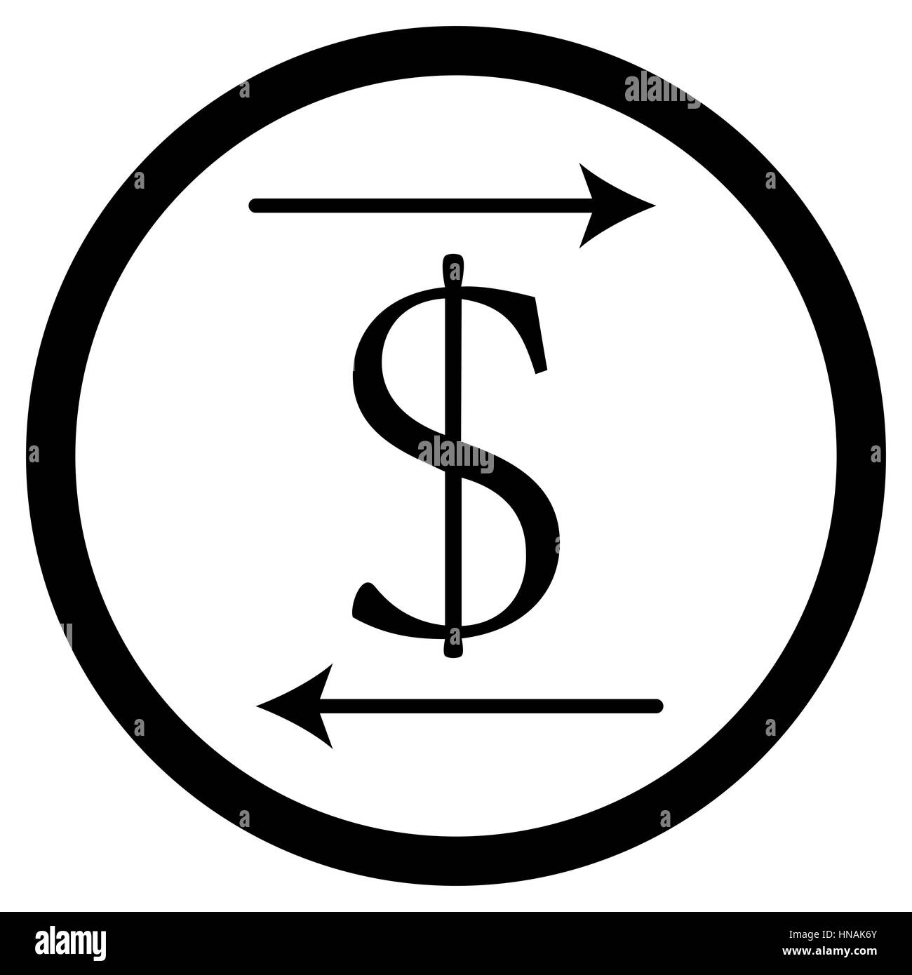 Überweisen Sie Geld-Symbol. Web Banking und Finance Zahlung. Vektor-illustration Stockfoto