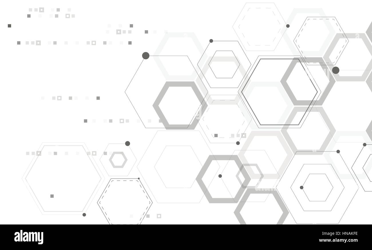 Absract Wissenschaft und Technik-Hintergrund. Stock Vektor