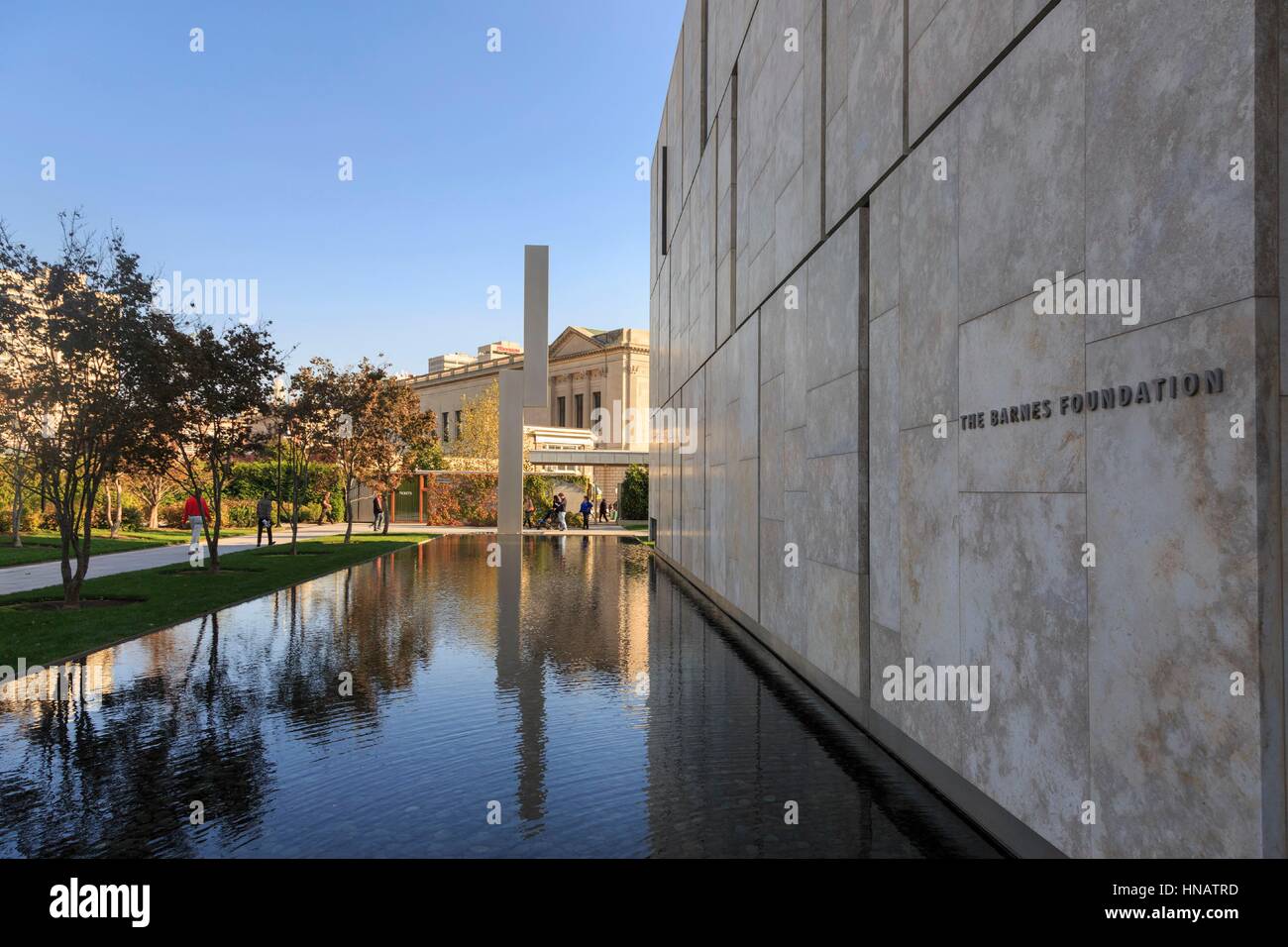 Die Barnes Foundation Museum, Philadelphia, Pennsylvania, USA - von TOD WILLIAMS BILLIE TSIEN Architekten. Stockfoto