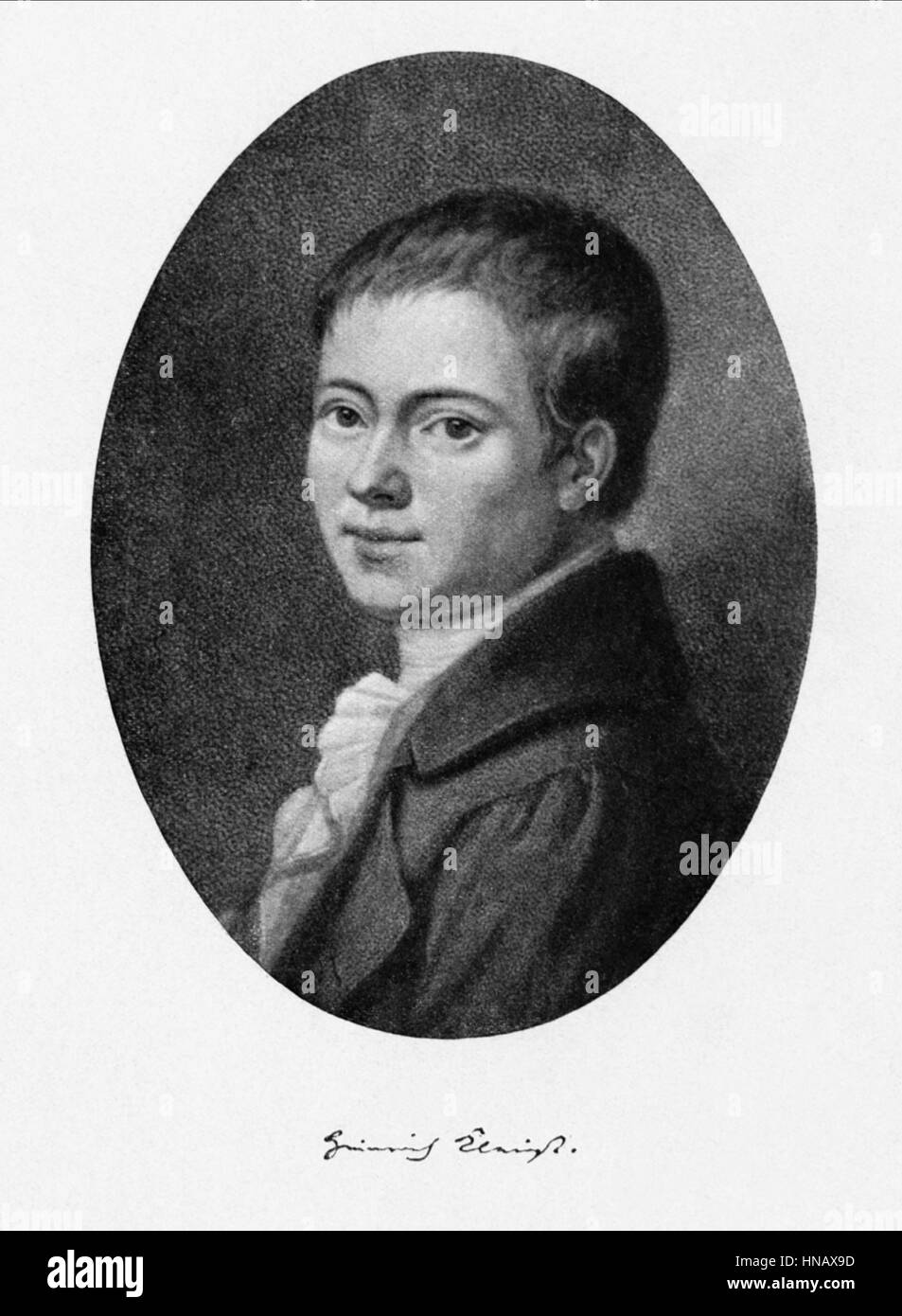 HEINRICH VON KLEIST SCHRIFTSTELLER & DICHTER (1810) Stockfoto