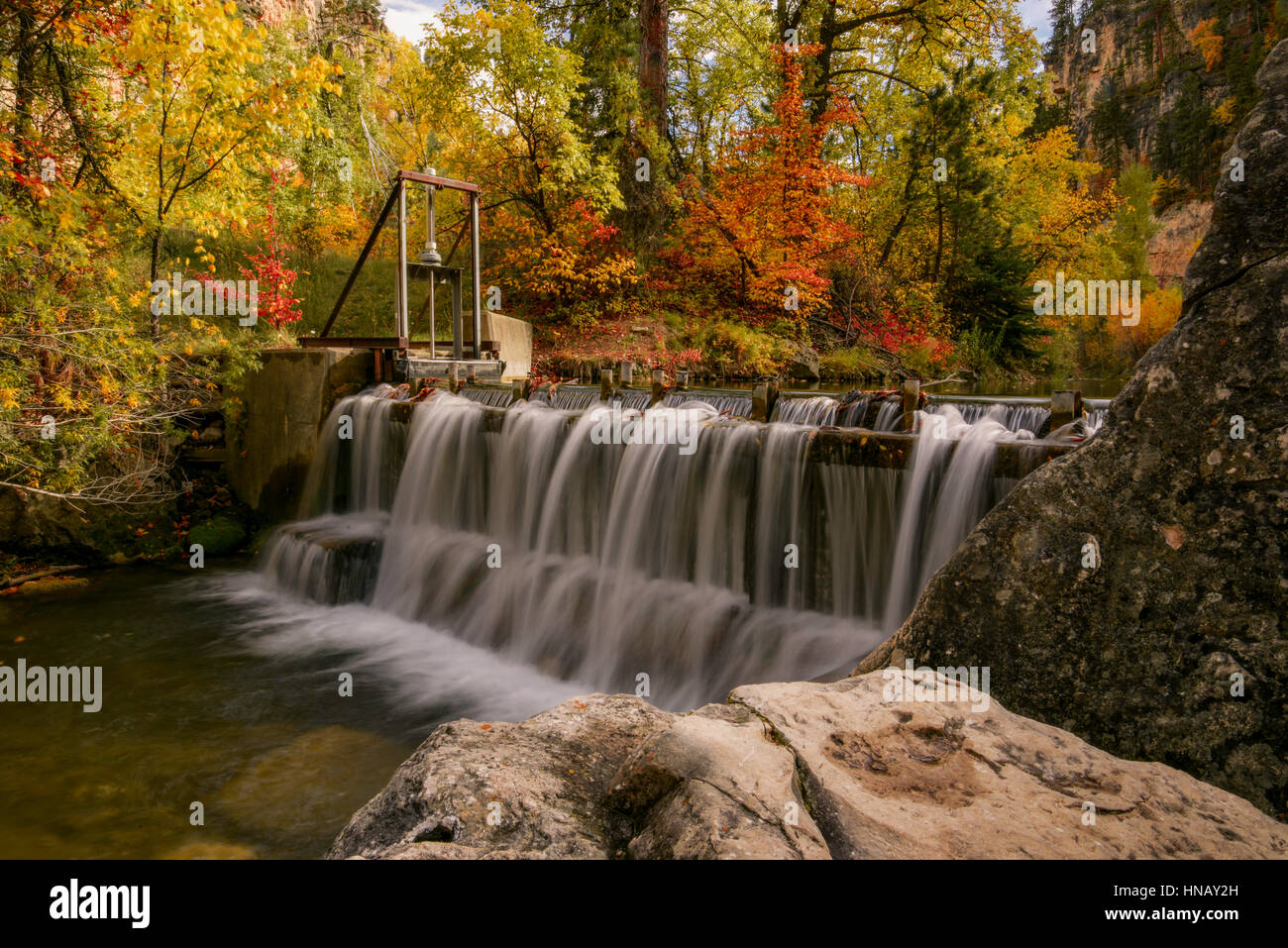 Spearfish Canyon Dam Stockfoto