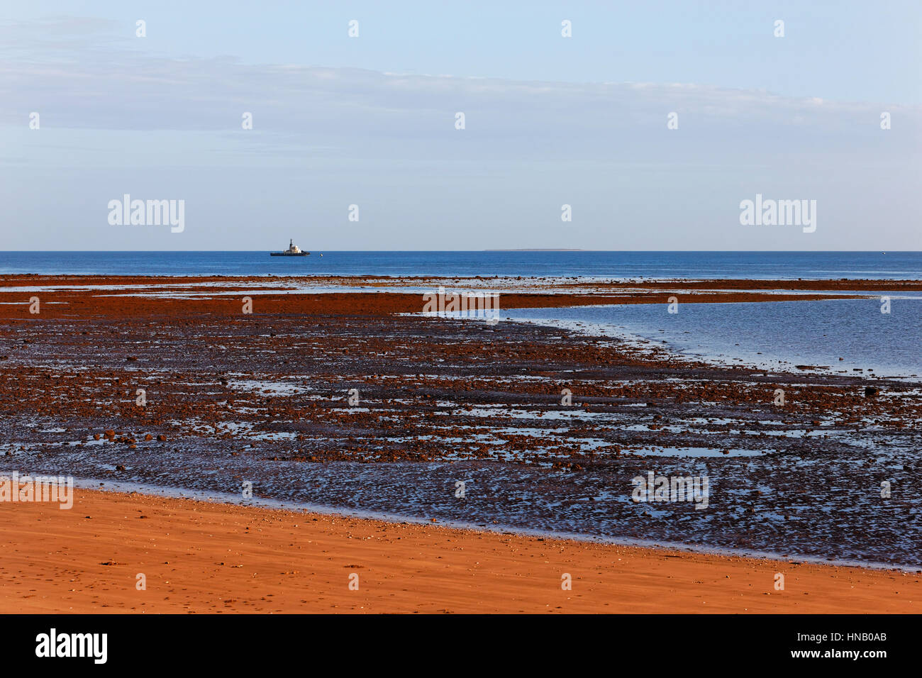 Vorland Strand, Onslow, Pilbara, Western Australia. Stockfoto