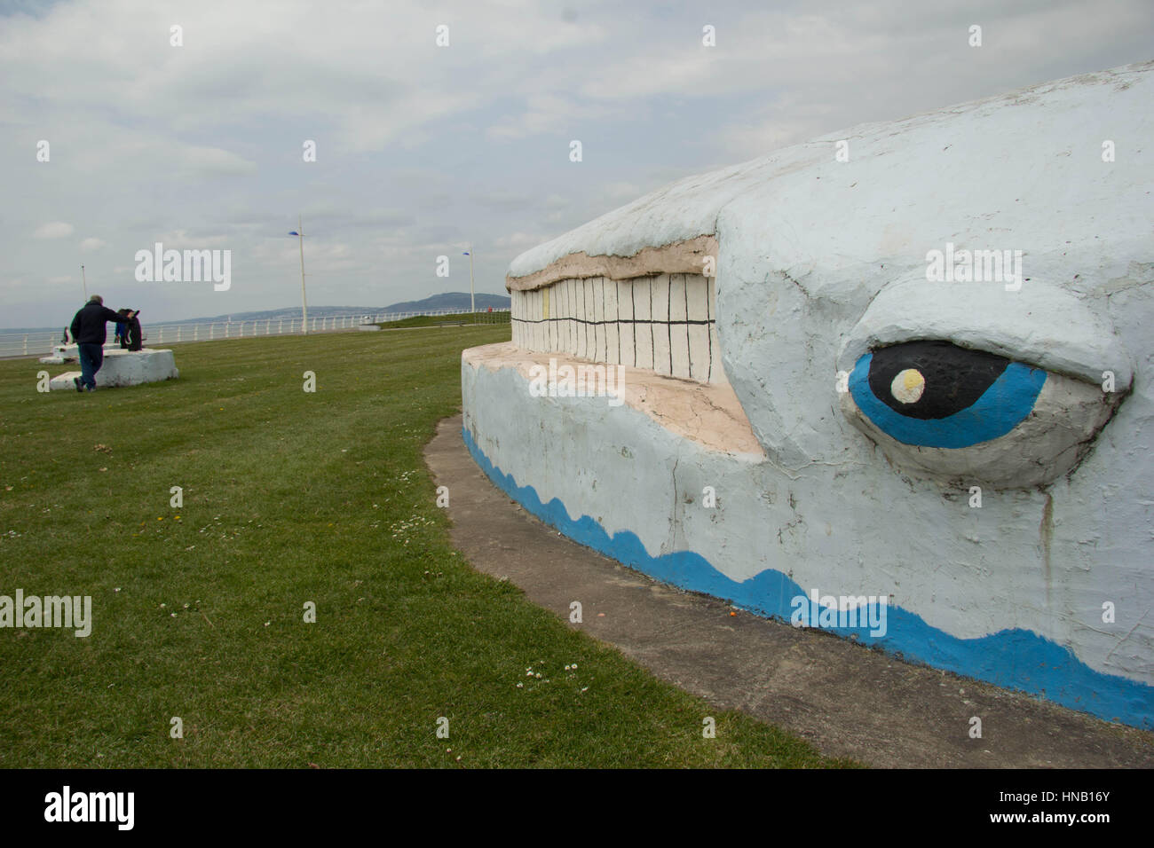 Aberavon Beach Wal Stockfoto