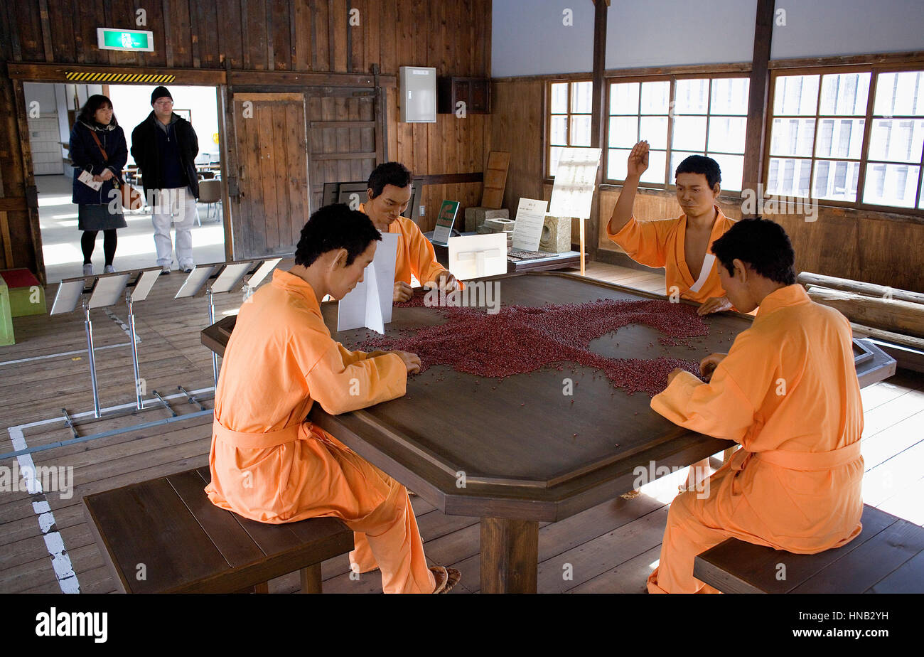 Abashiri Gefängnismuseum, Abashiri, Hokkaido, Japan Stockfoto