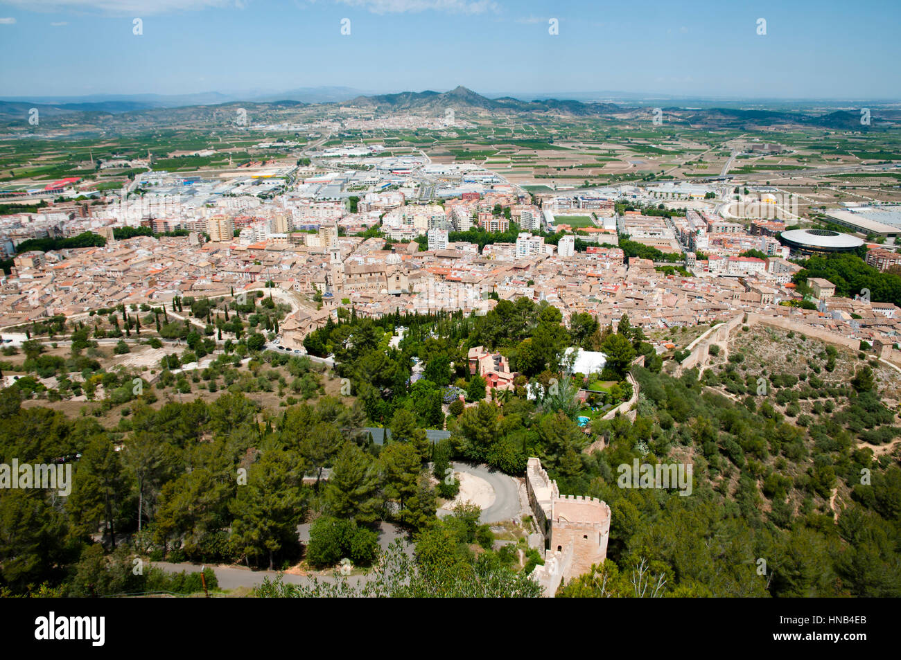 Xativa - Spanien Stockfoto