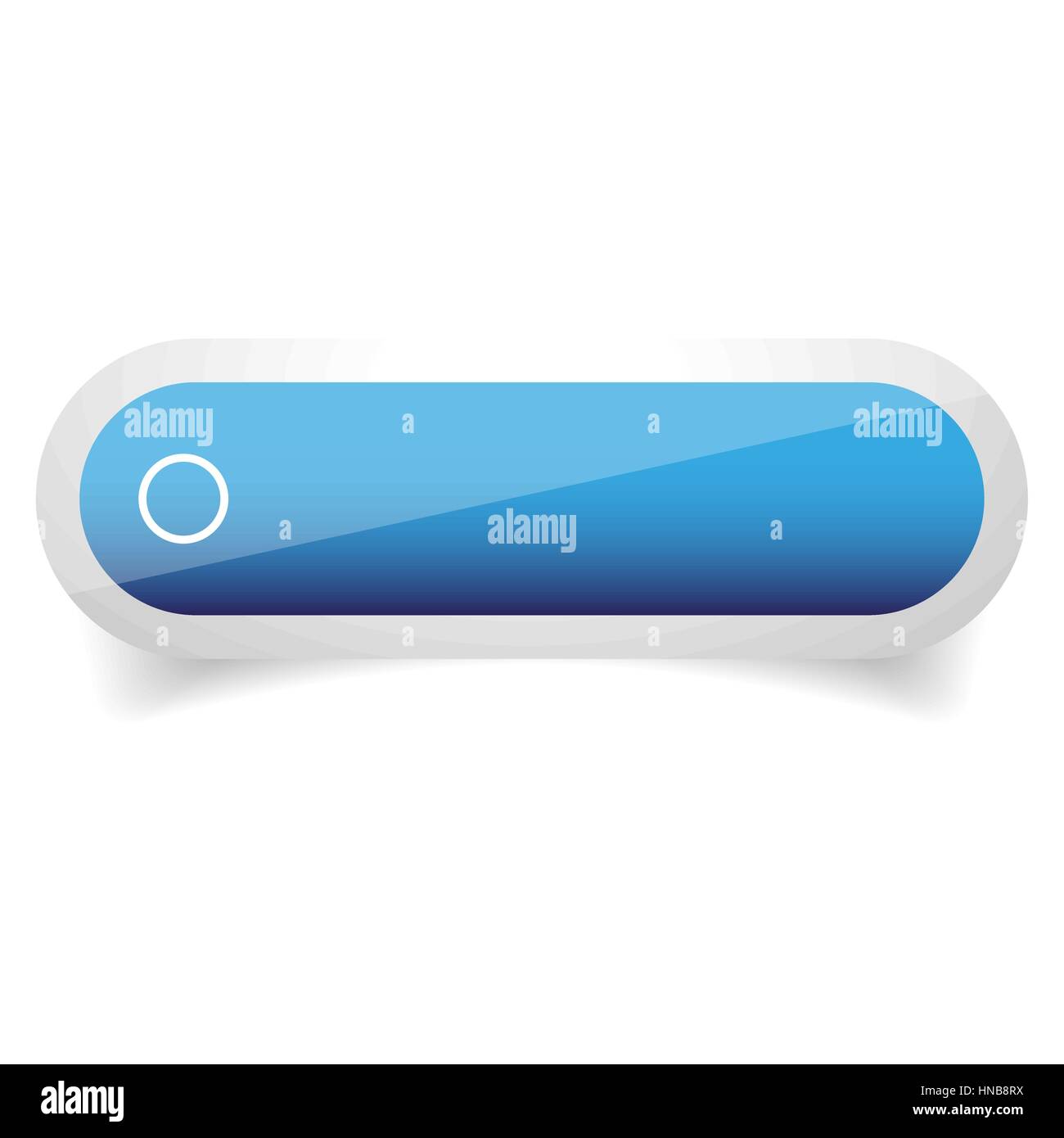Glänzende Schaltfläche leeren Vektor Stock Vektor