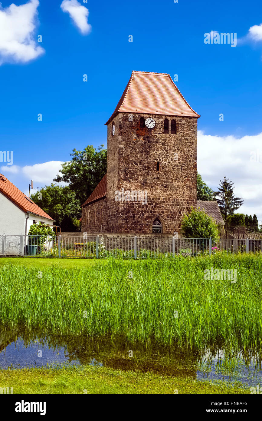 Dorfkirche Garzin, Brandenburg, Deutschland Stockfoto