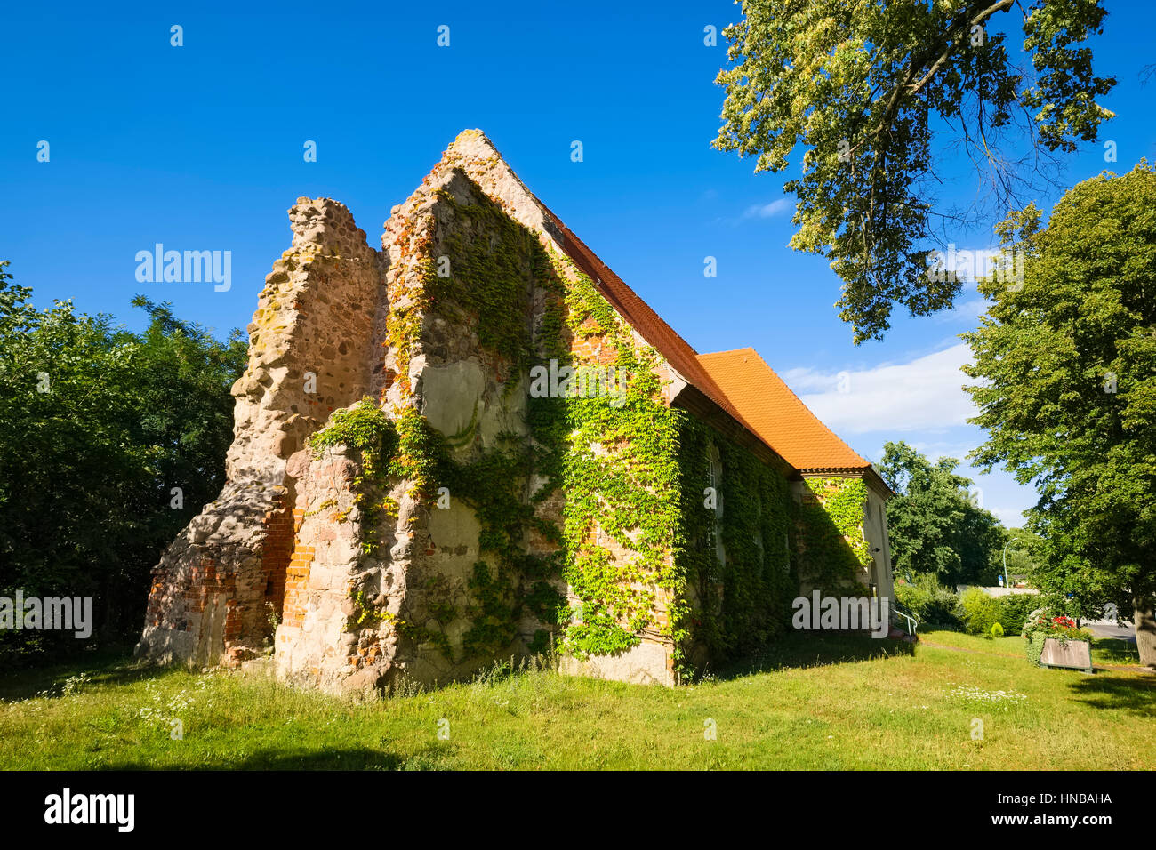 Kirche in Gusow, - gusow Platkow, Land Brandenburg, Deutschland Stockfoto