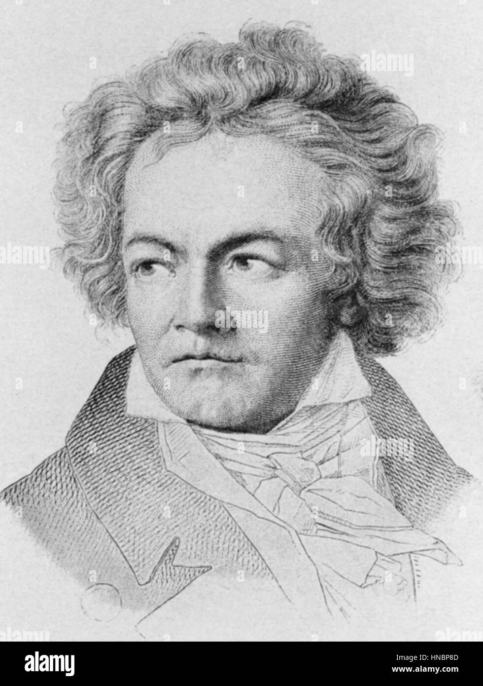 LUDWIG VAN BEETHOVEN 1. Januar 1810 Stockfoto