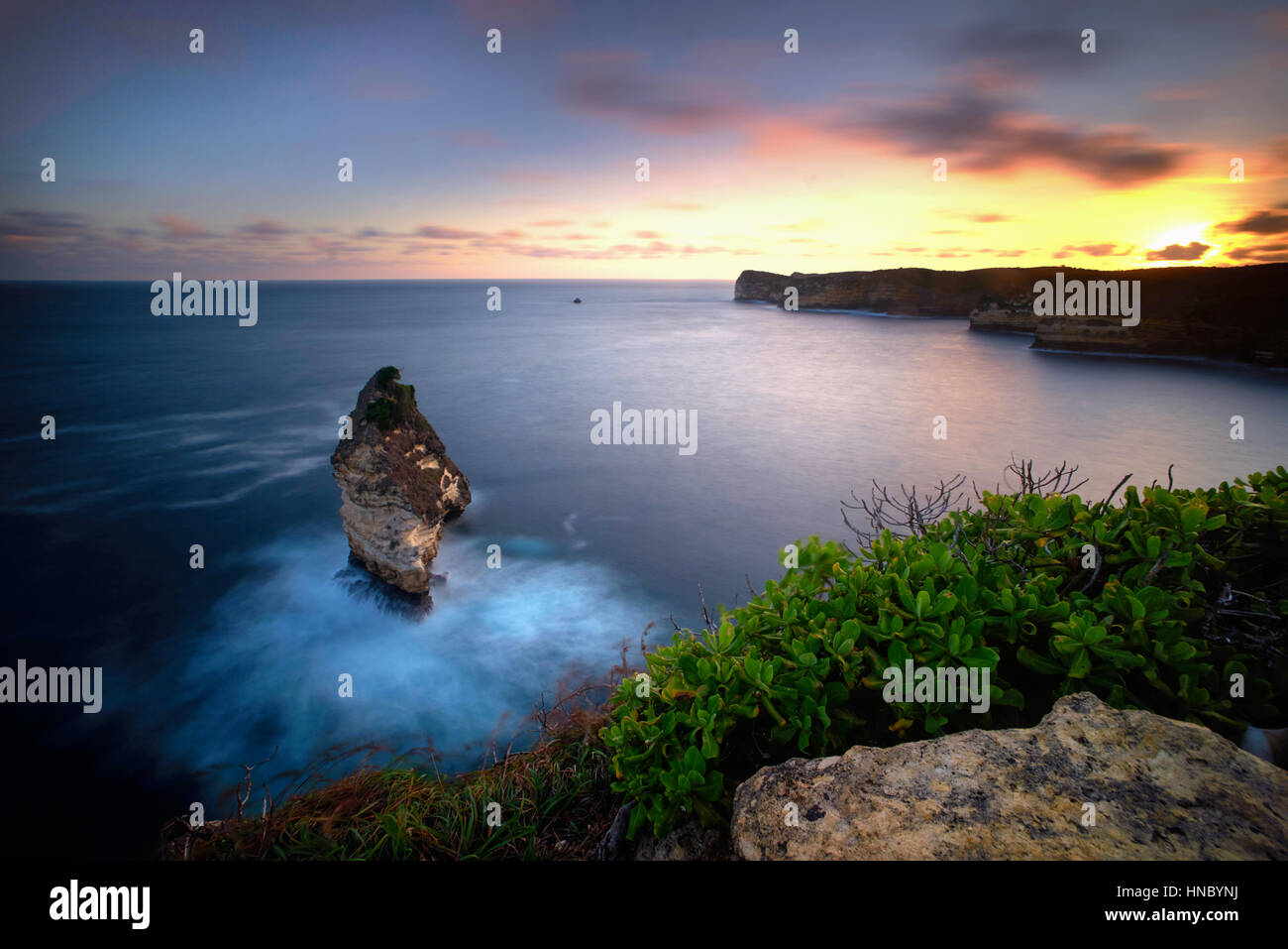 Küste, Tunak, Indonesien Stockfoto