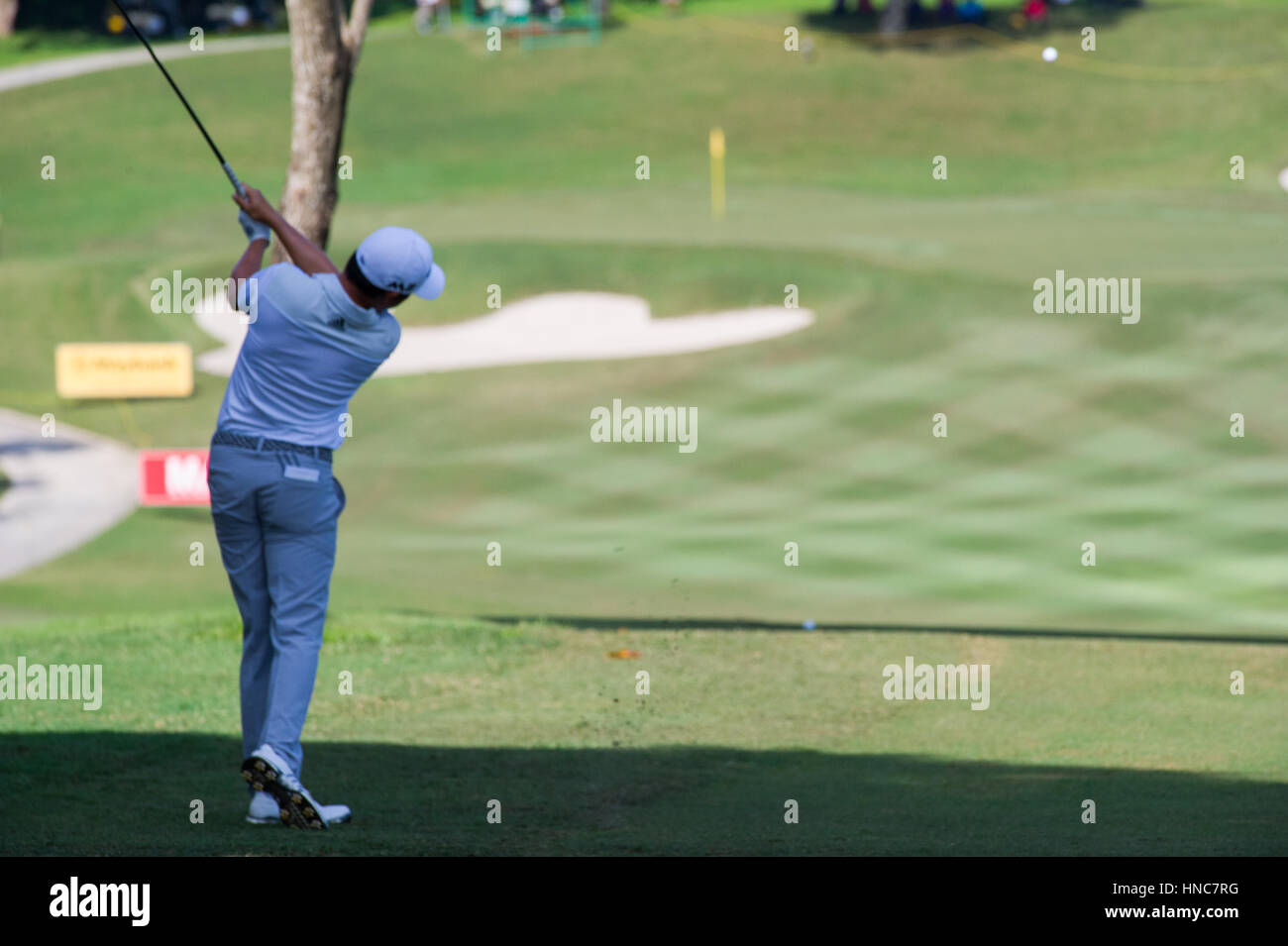 David Lipsky, Saujana Golf und Country Club, Kuala Lumpur, Malaysia, 11. Februar 2017, Maybank Meisterschaft, European Tour Golf Event. Stockfoto