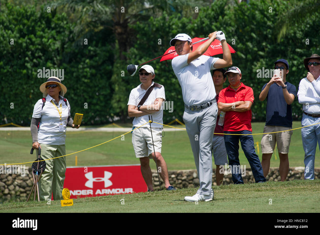 David Lipsky, Saujana Golf und Country Club, Kuala Lumpur, Malaysia, 11. Februar 2017, Maybank Meisterschaft, European Tour Golf Event. Stockfoto