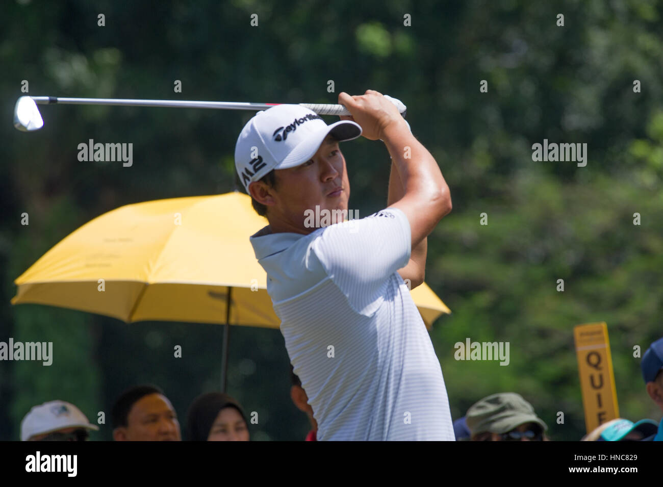 David Lipsky, Saujana Golf und Country Club, Kuala Lumpur, Malaysia, 11. Februar 2017, Maybank Meisterschaft, European Tour Golf Event. Stockfoto