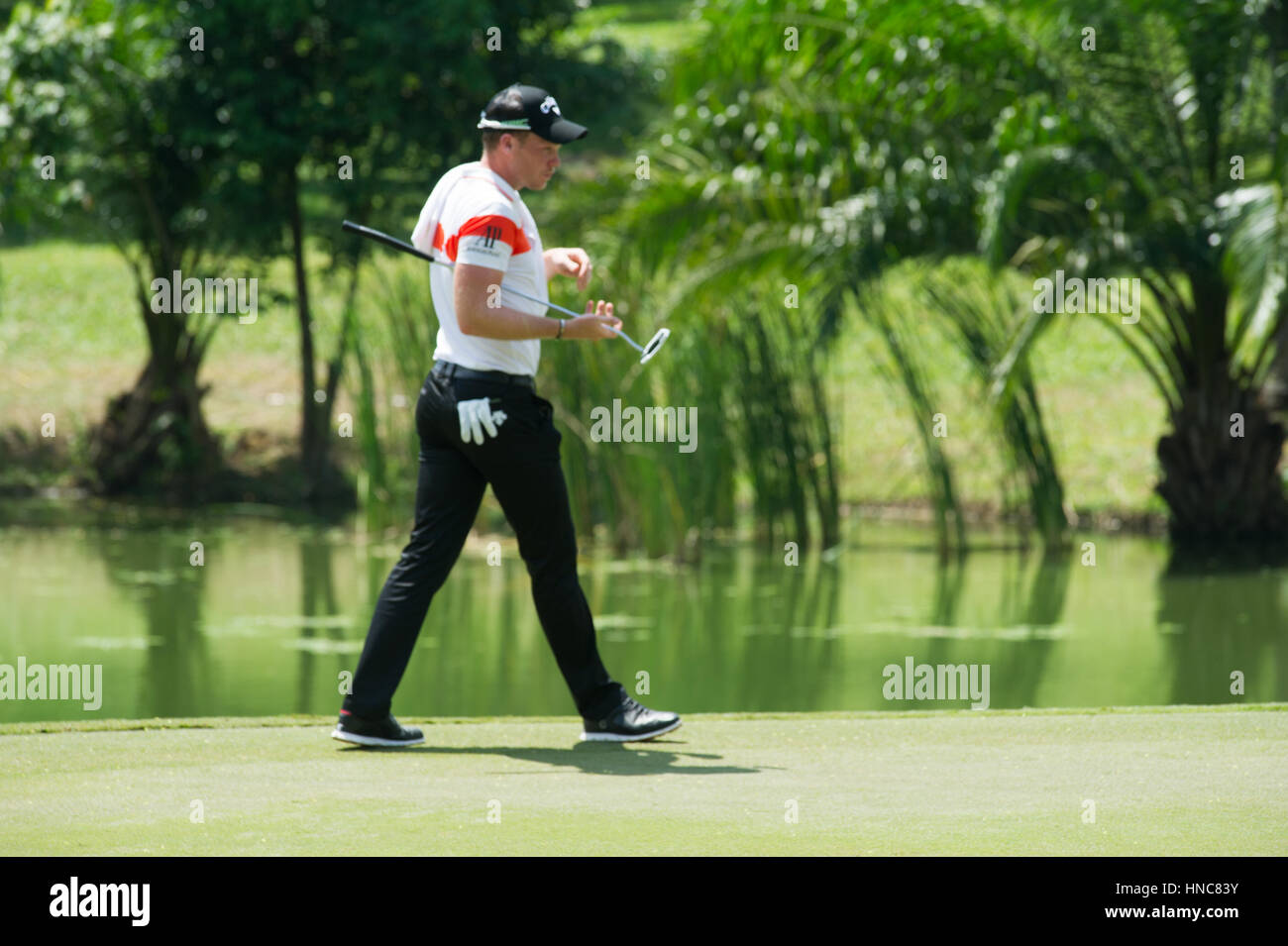 Kuala Lumpur, Malaysia. 11. Februar 2017. Danny Willets in Runde drei der Maybank WM 2017 Kredit: Flashspix/Alamy Live-Nachrichten Stockfoto