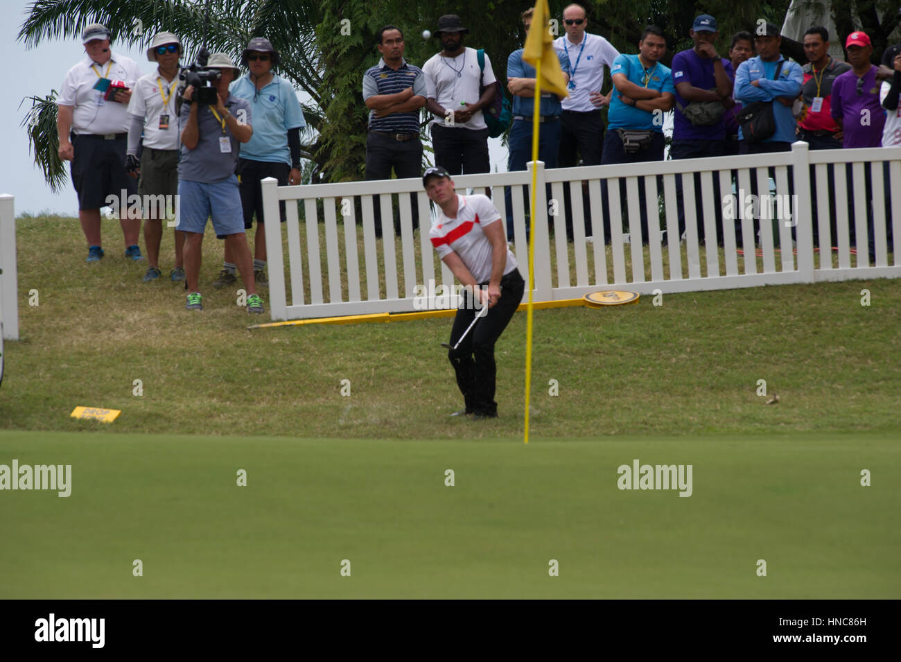 Kuala Lumpur, Malaysia. 11. Februar 2017. Danny Willets in Runde drei der Maybank WM 2017 Kredit: Flashspix/Alamy Live-Nachrichten Stockfoto